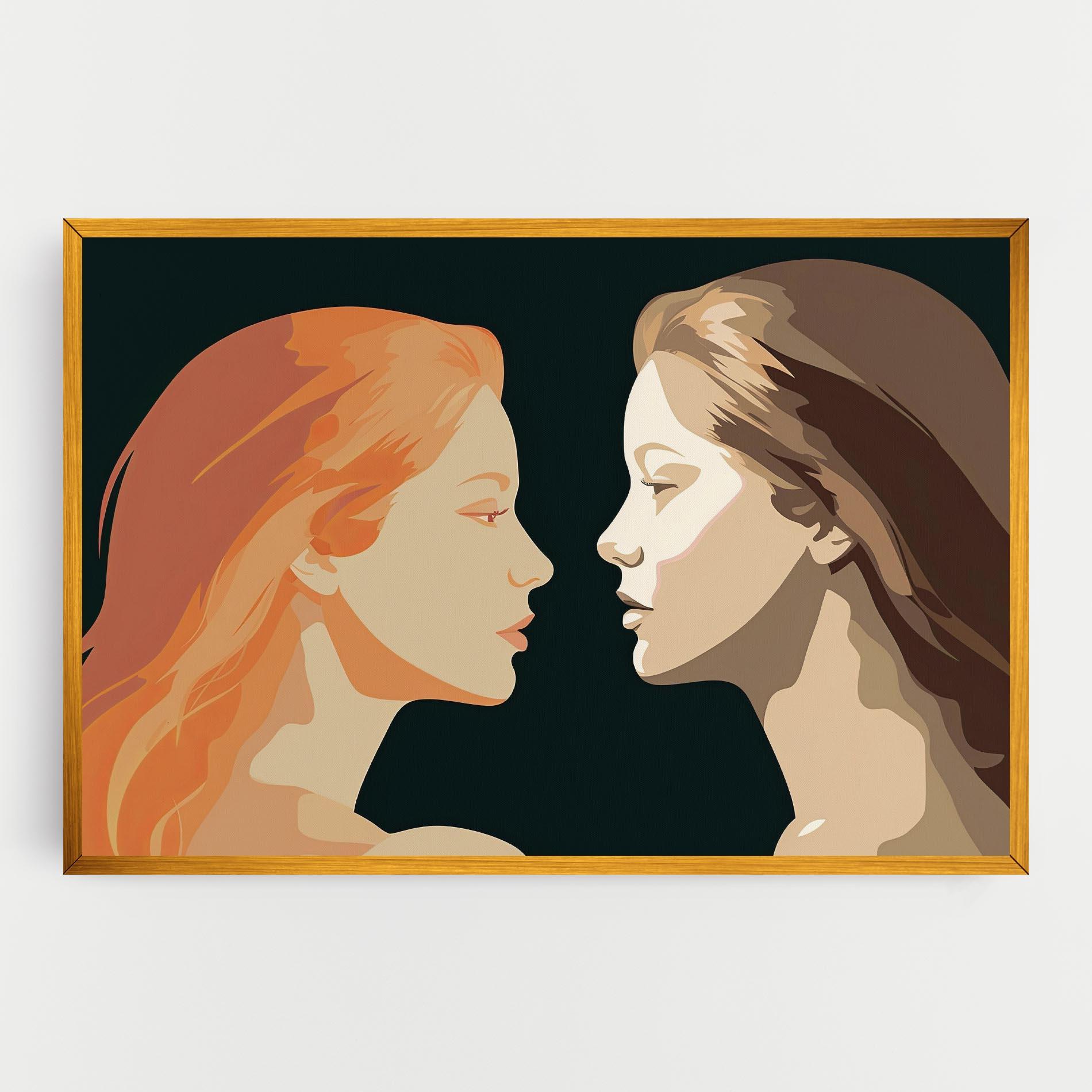 Vászonkép Orange Pop Girl mockup 0