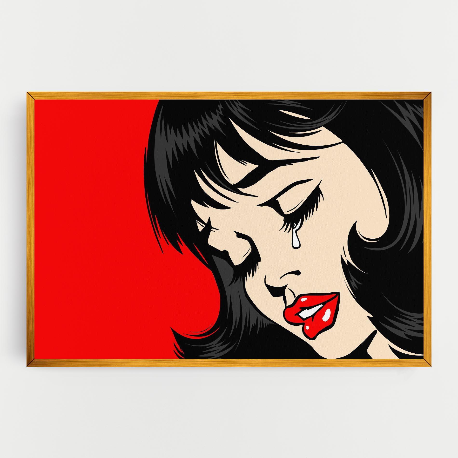 Vászonkép Pop Crying mockup 0