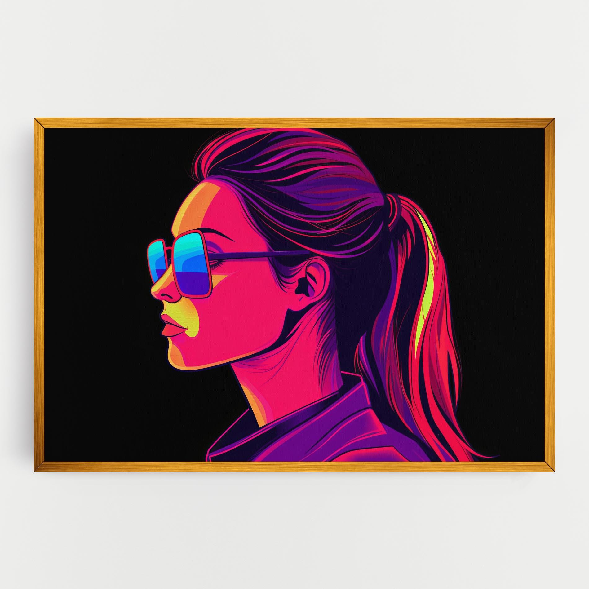 Vászonkép Purple Pop Hair mockup 0