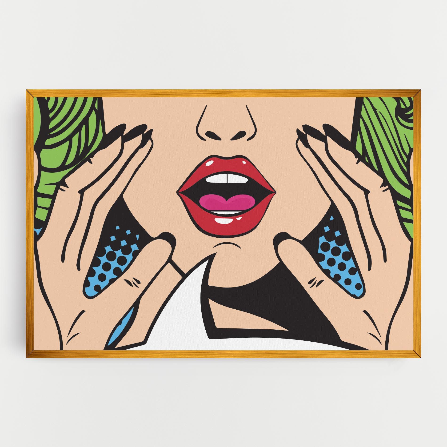 Speaking Pop Art mockup 0