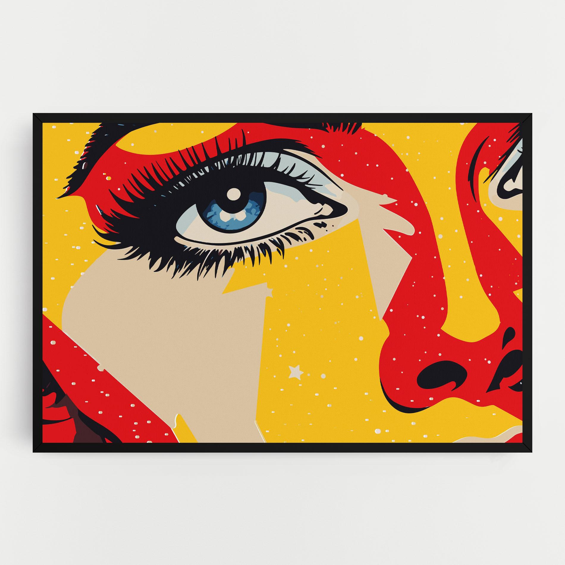 Vászonkép Blue Pop Eye mockup 0