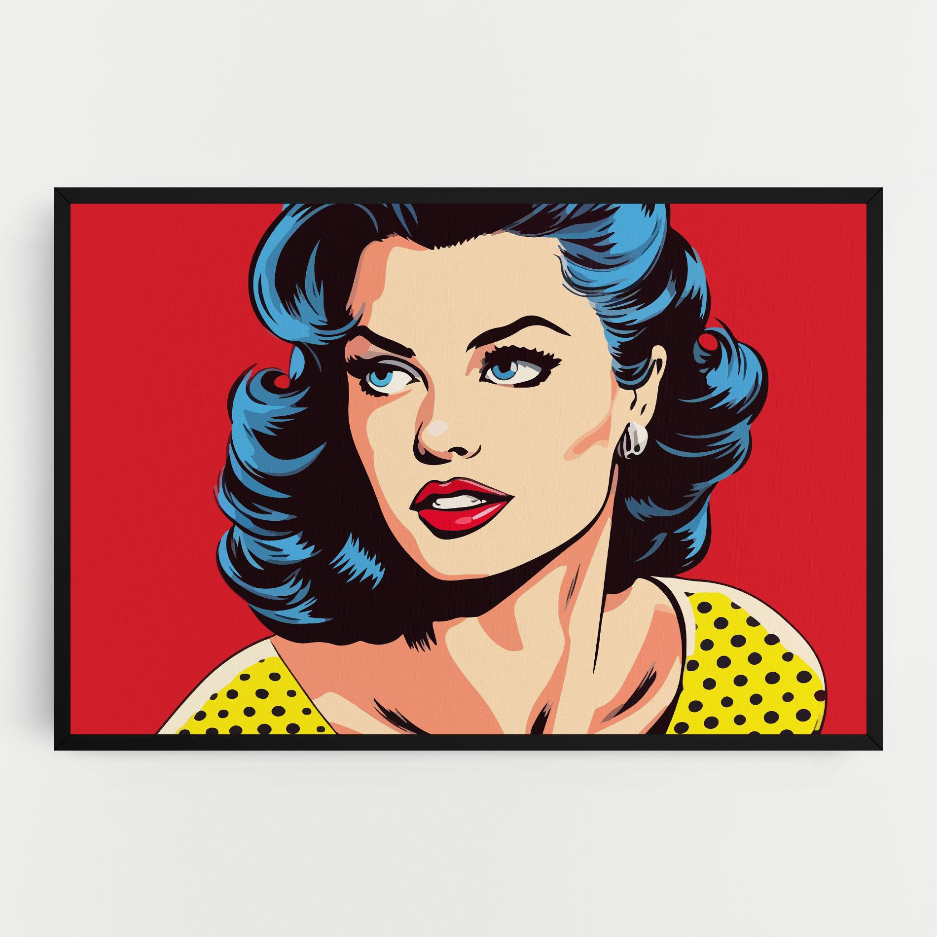 Vászonkép Blue Pop Eyes mockup 0