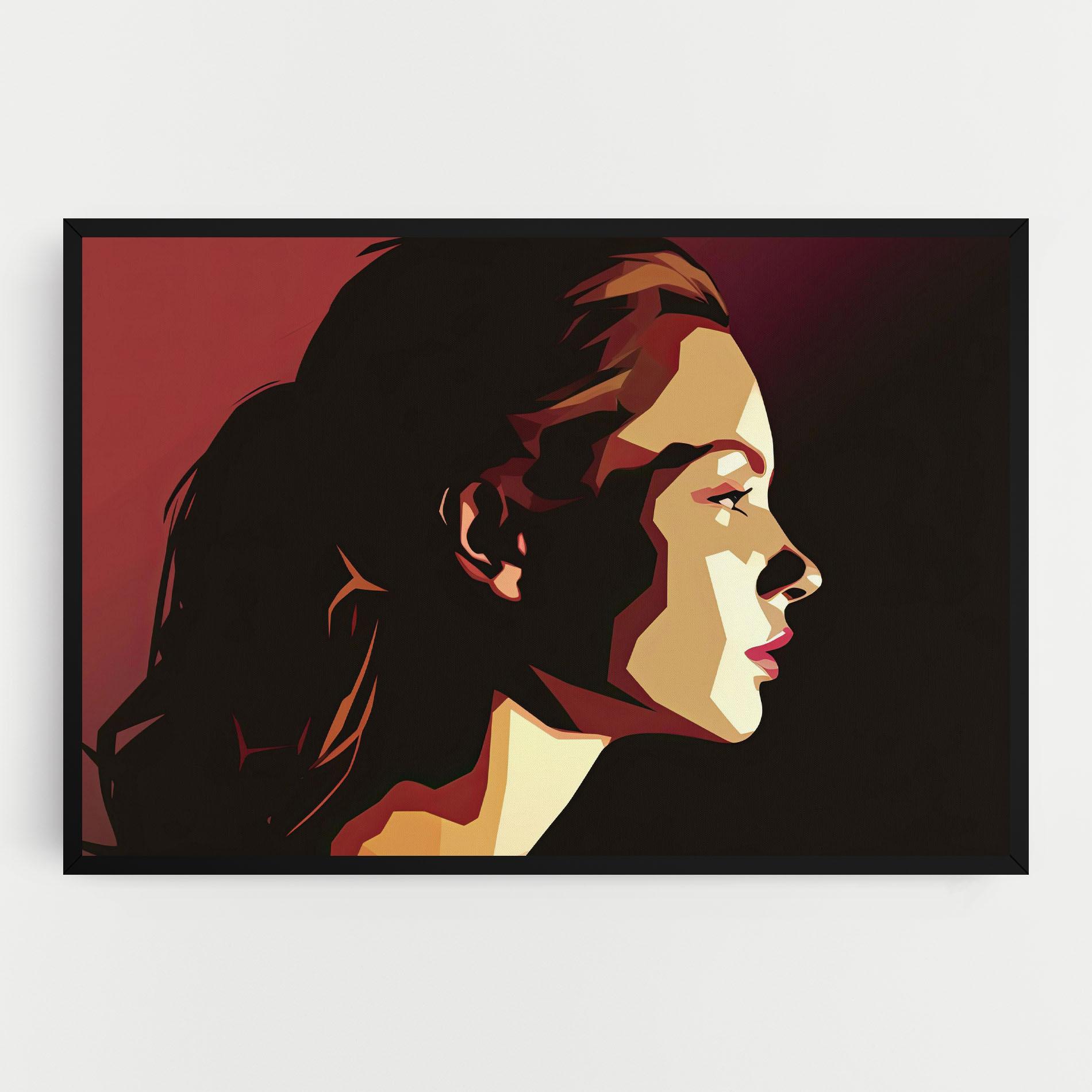 Vászonkép Cream Red Pop Art mockup 0