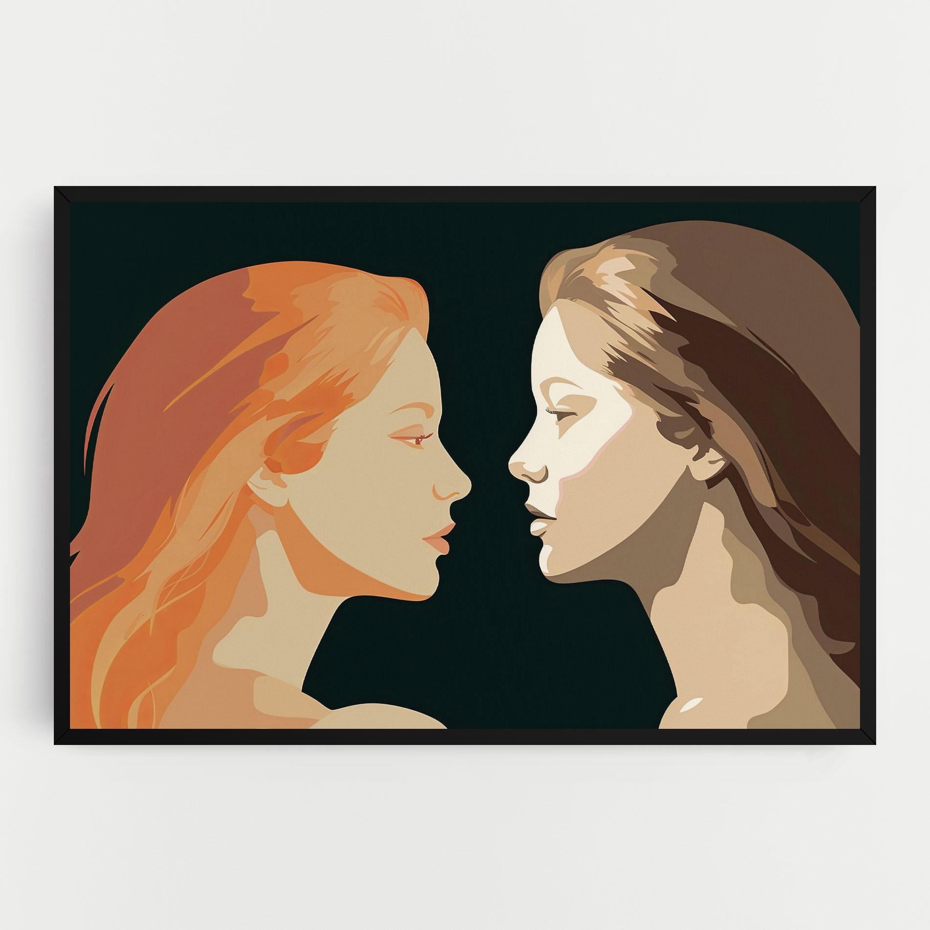 Vászonkép Orange Pop Girl mockup 0