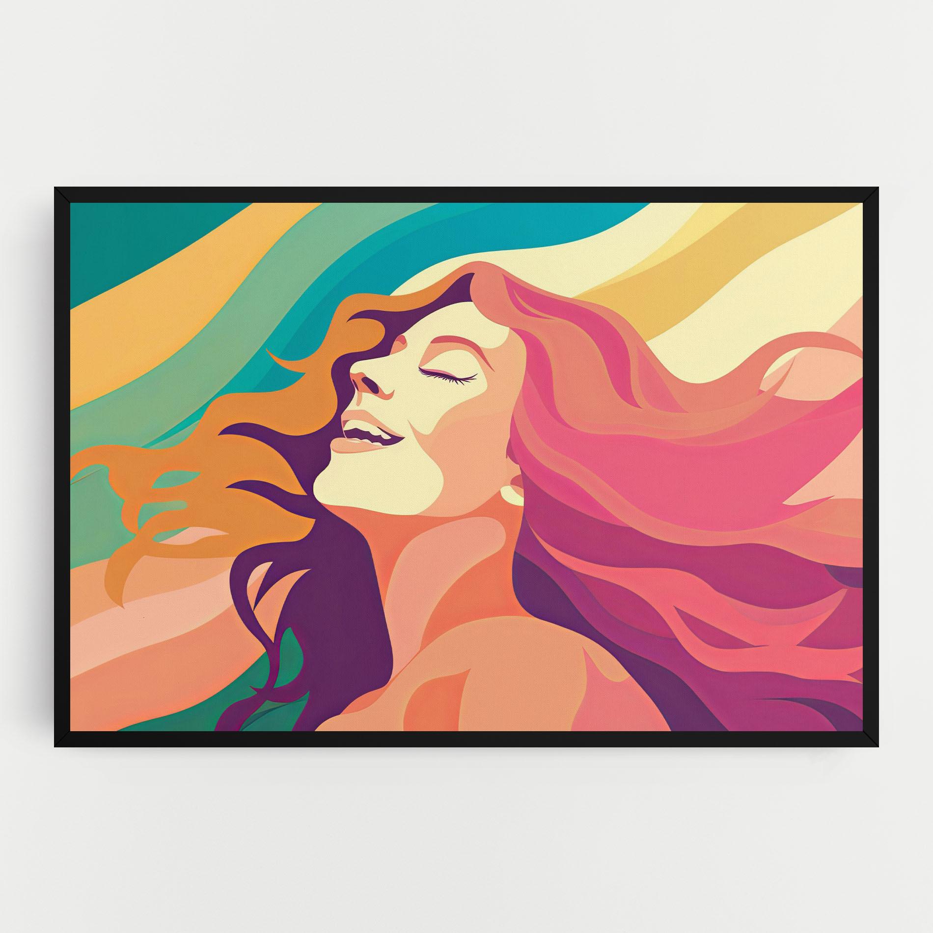 Vászonkép Pink Pop Hair mockup 0