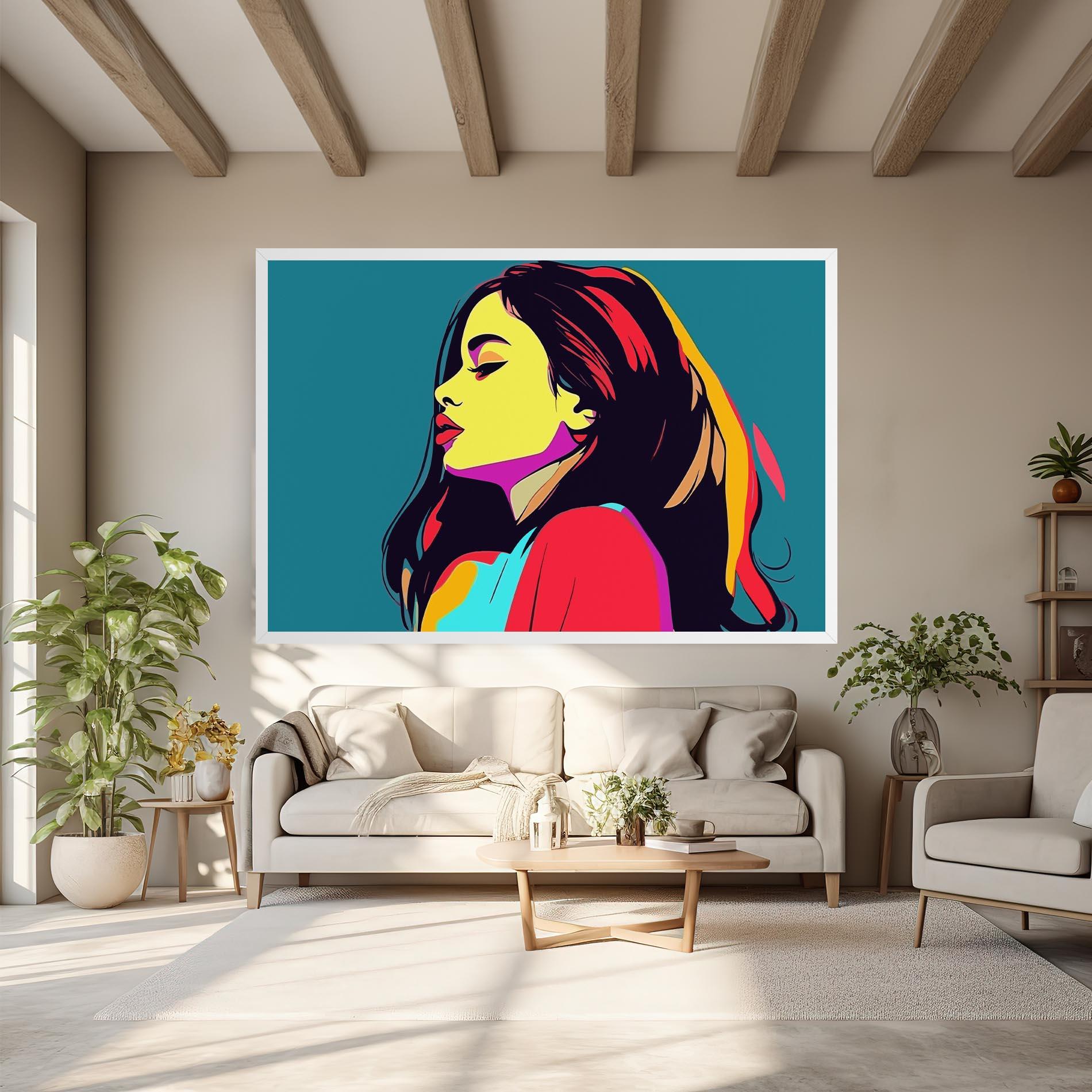 Vászonkép Pop Art Woman mockup 6