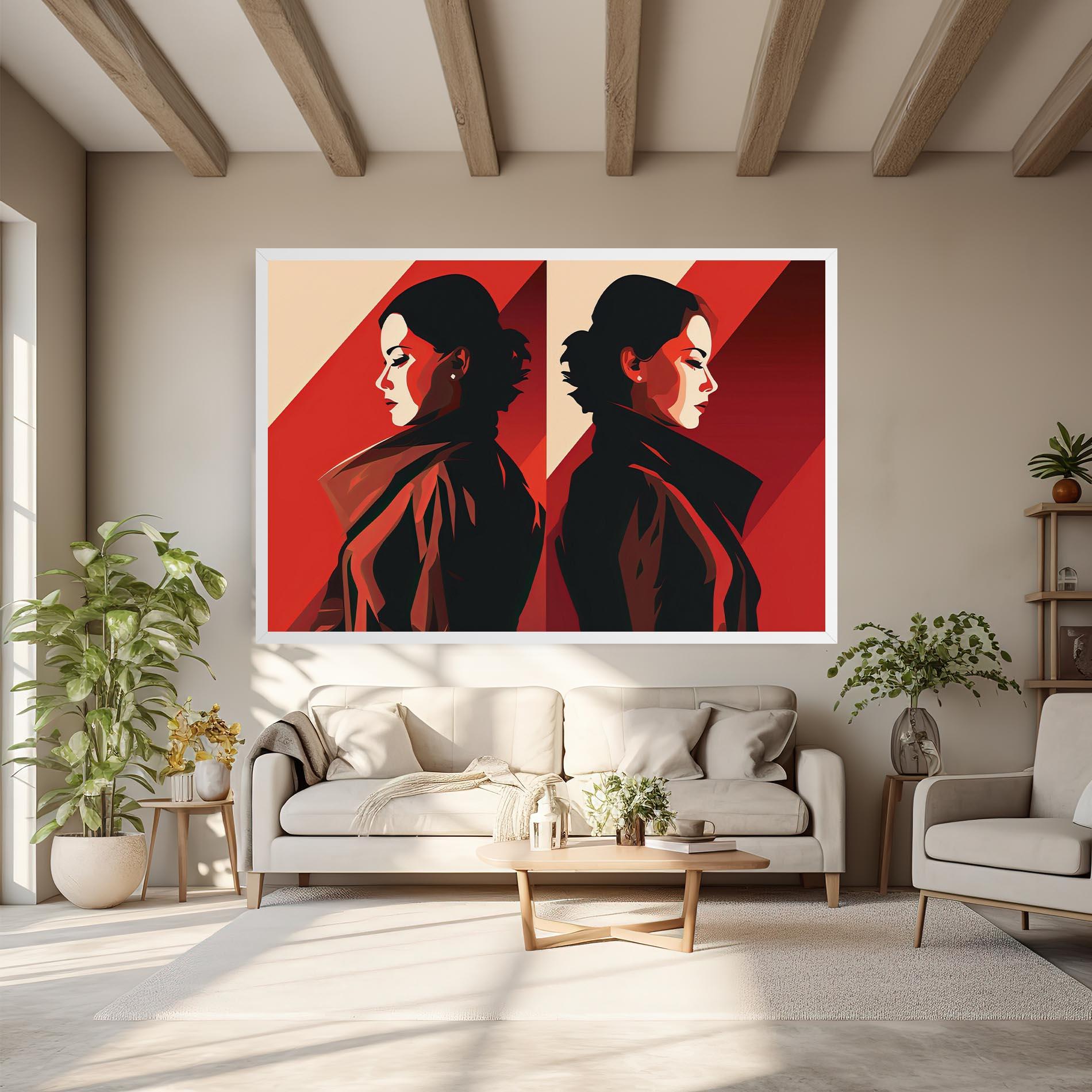 Vászonkép Pop Outfit Lady mockup 6