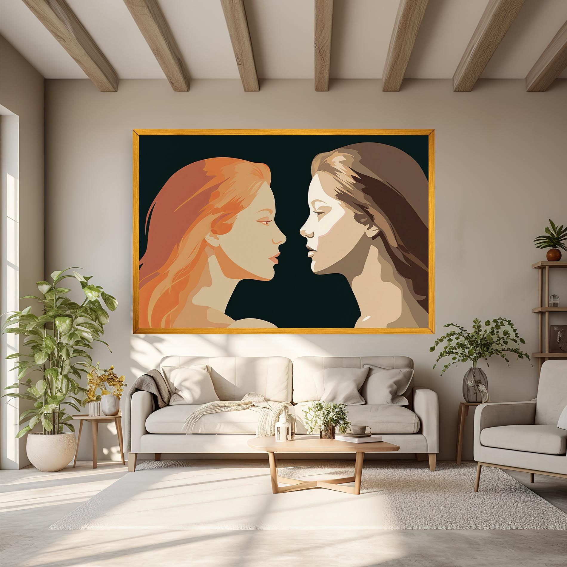 Orange Pop Girl mockup 6