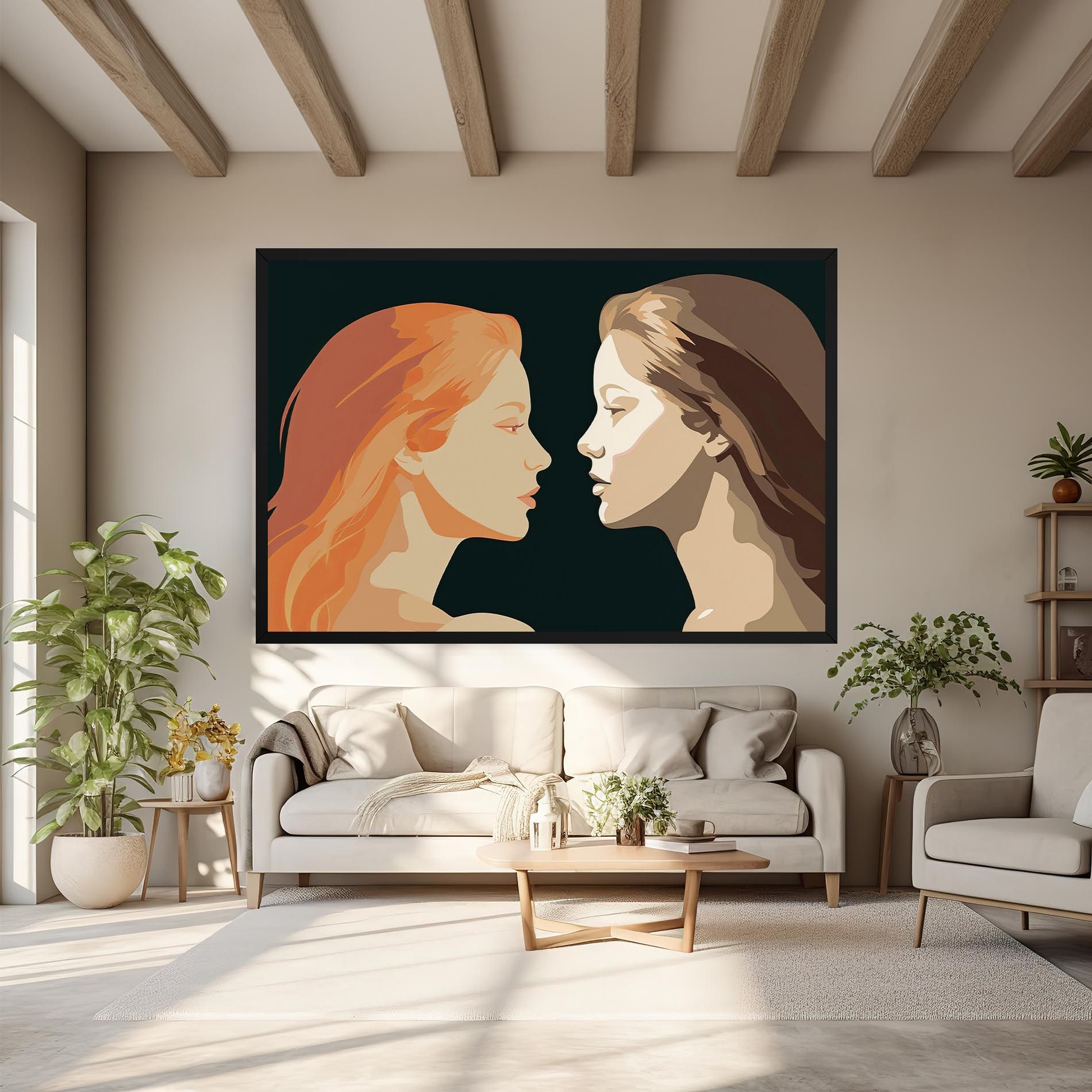 Orange Pop Girl mockup 6