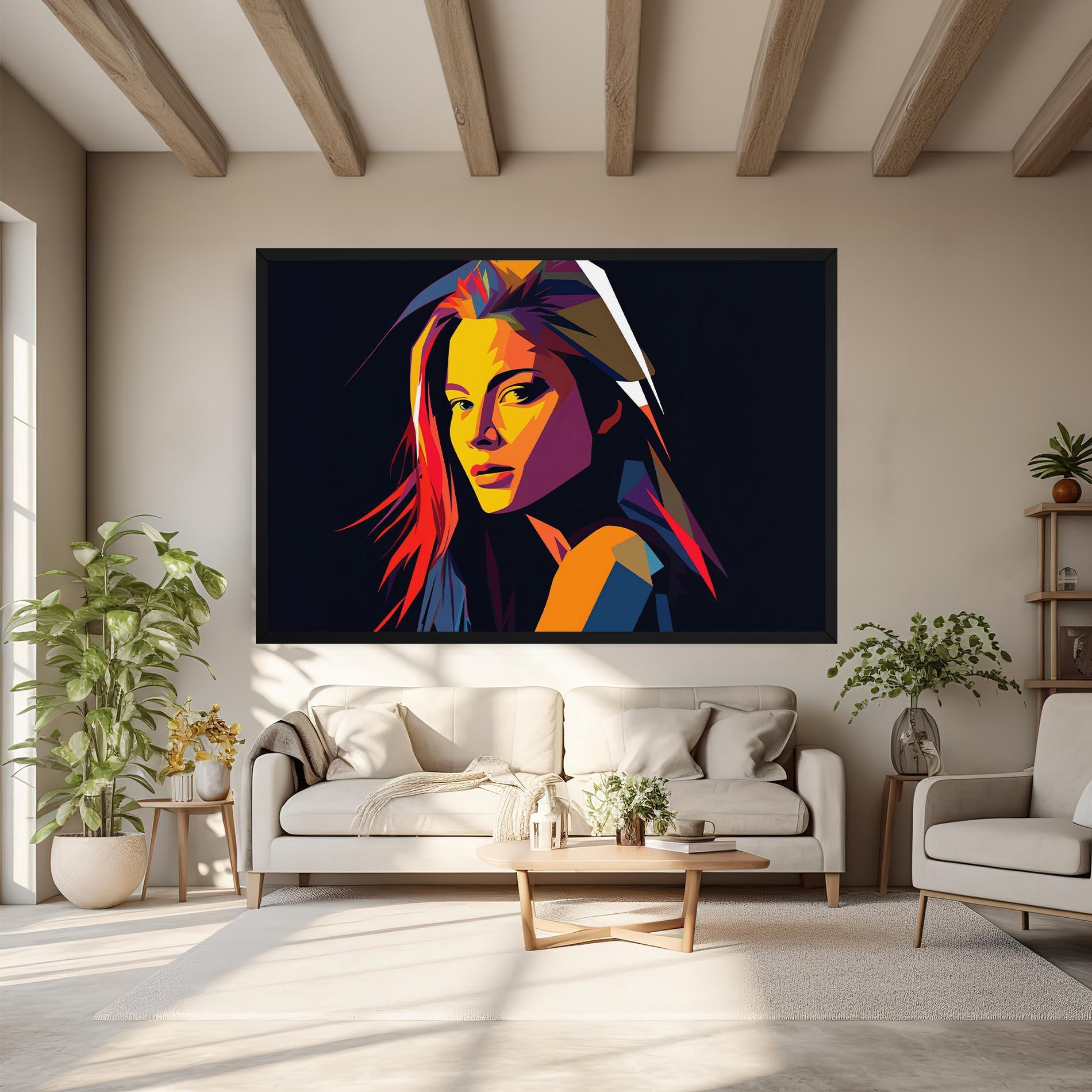 Vászonkép Orange Pop Light mockup 6