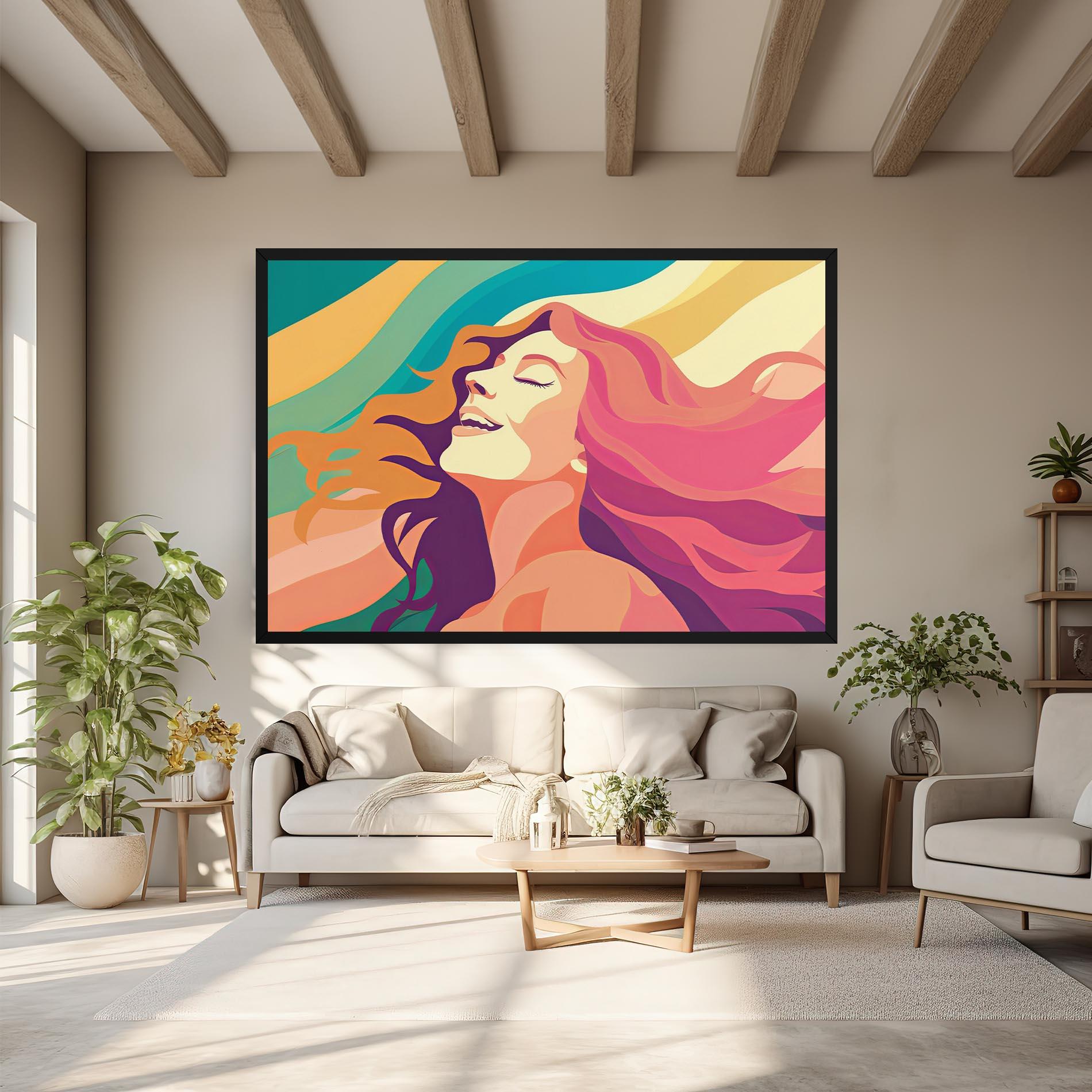 Vászonkép Pink Pop Hair mockup 6