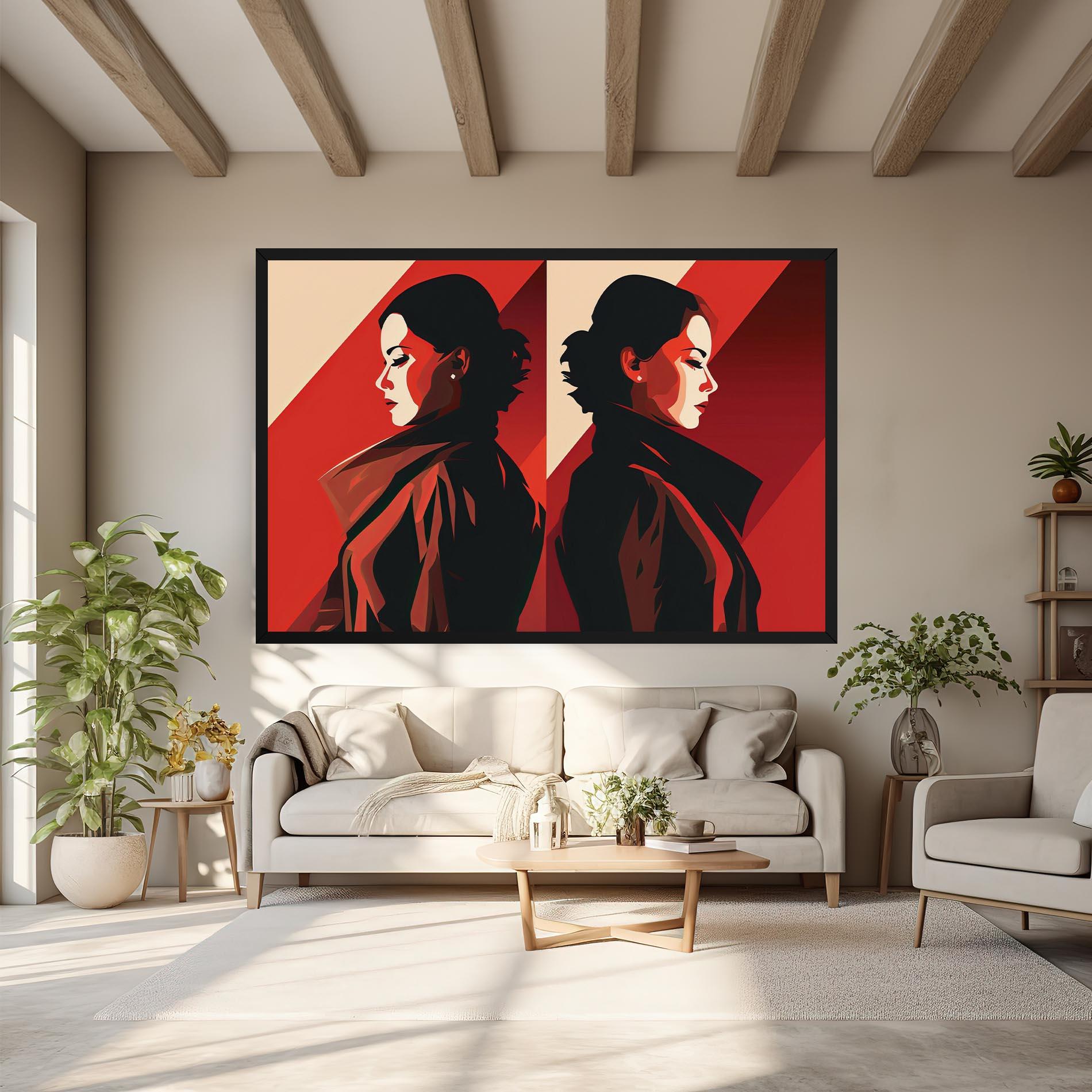 Vászonkép Pop Outfit Lady mockup 6