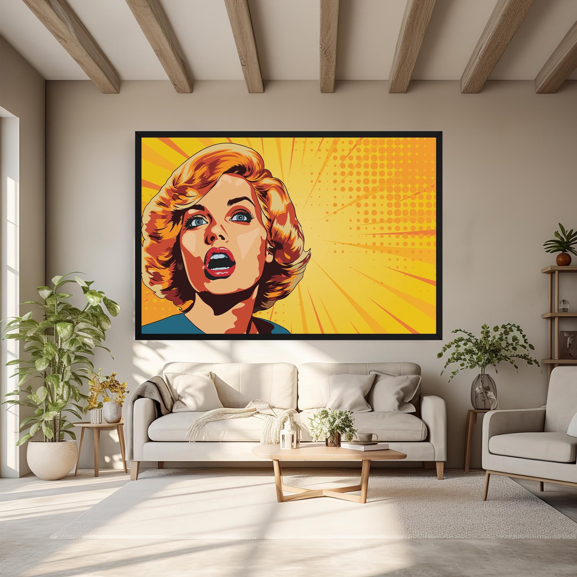 Surprised Blonde Lady mockup 6