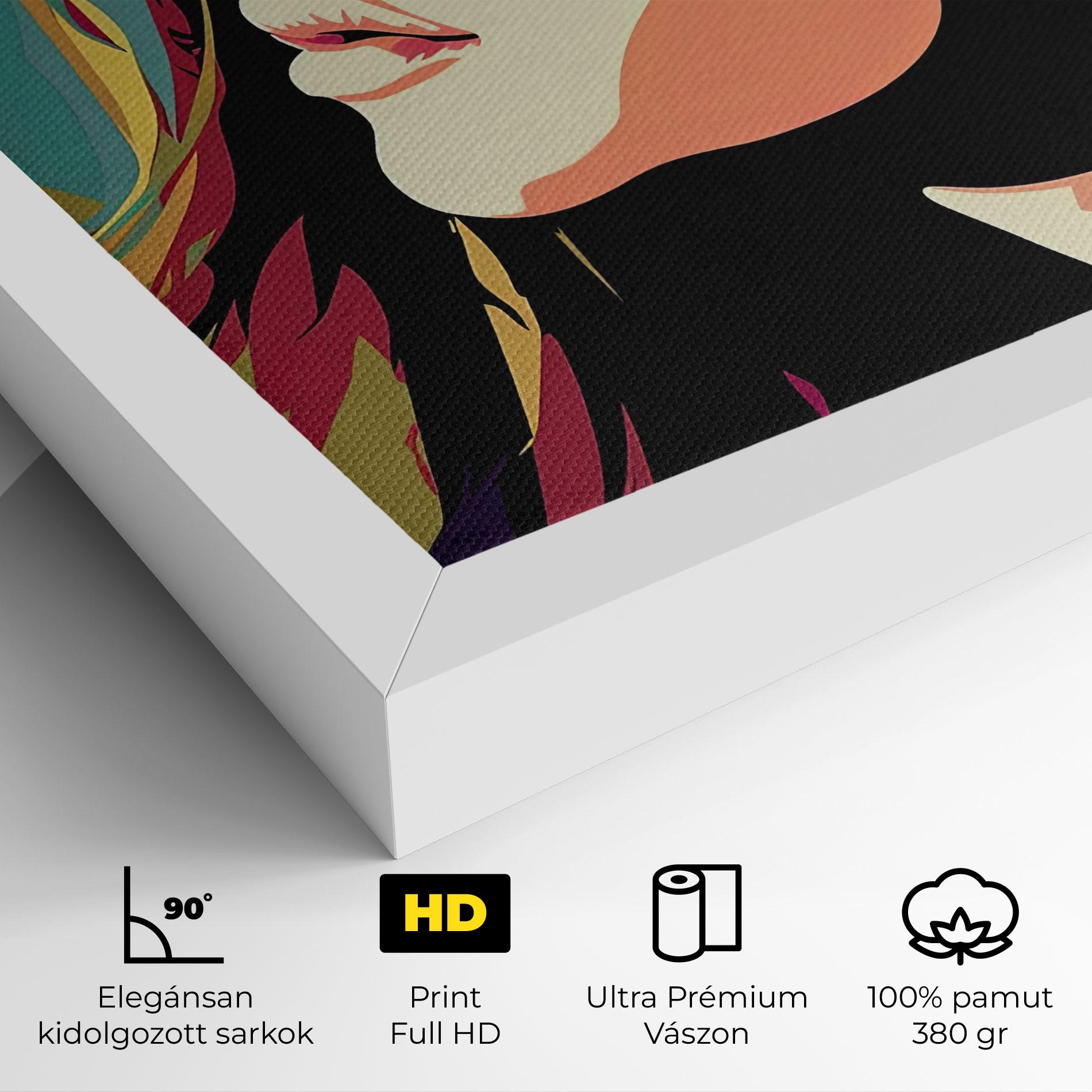 Vászonkép Cream Pop Art mockup 4