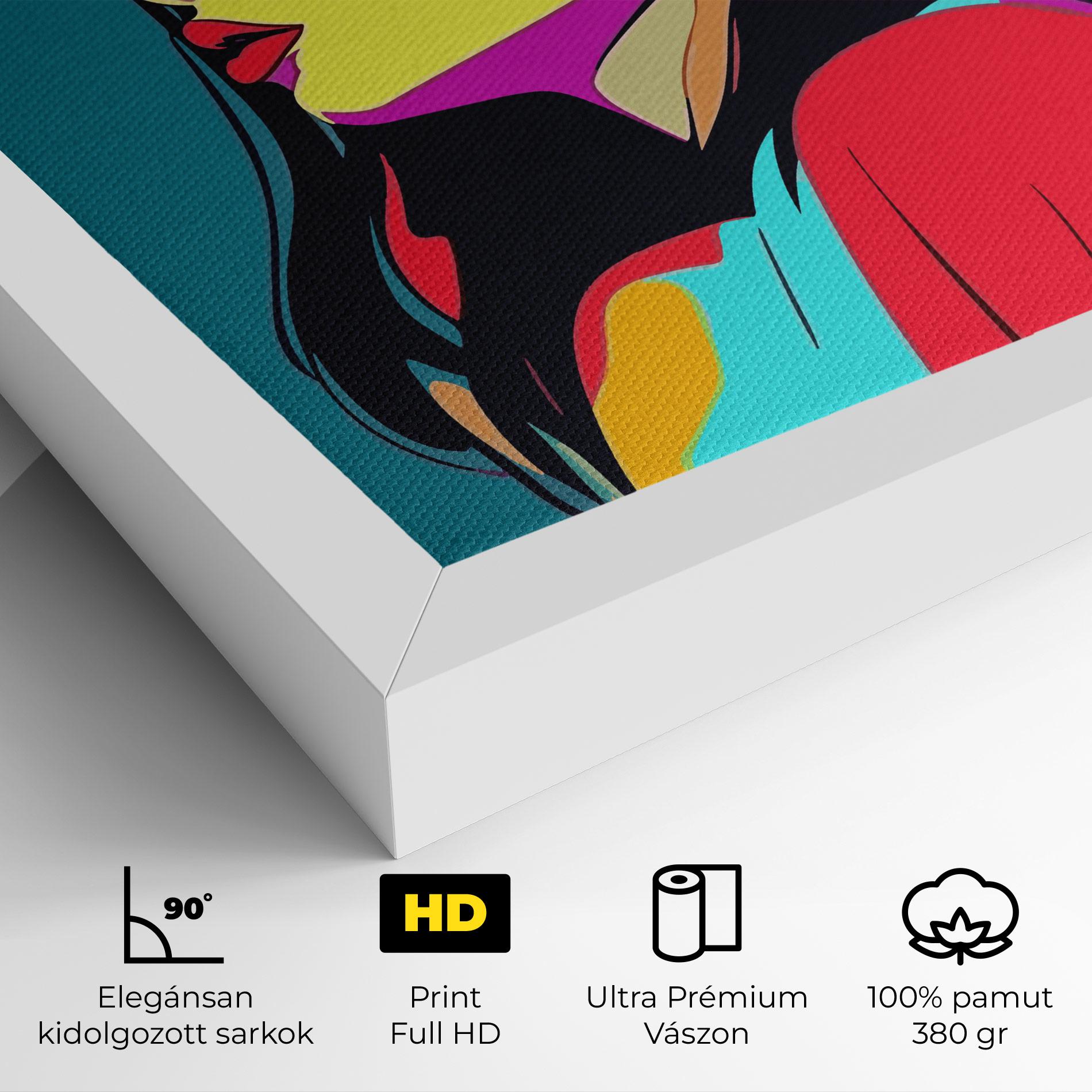 Vászonkép Pop Art Woman mockup 4