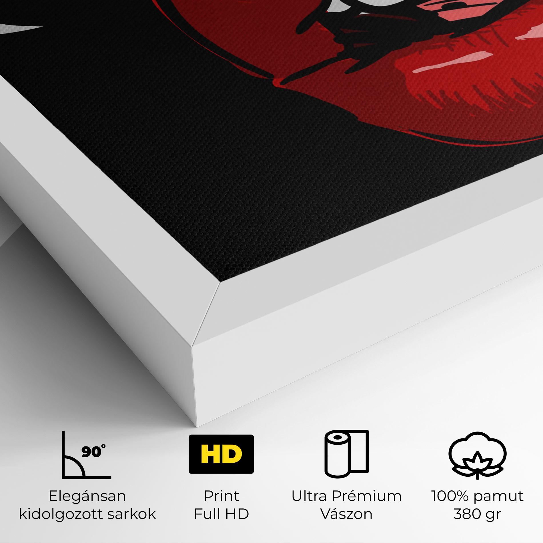 Vászonkép Pop Red Lips mockup 4