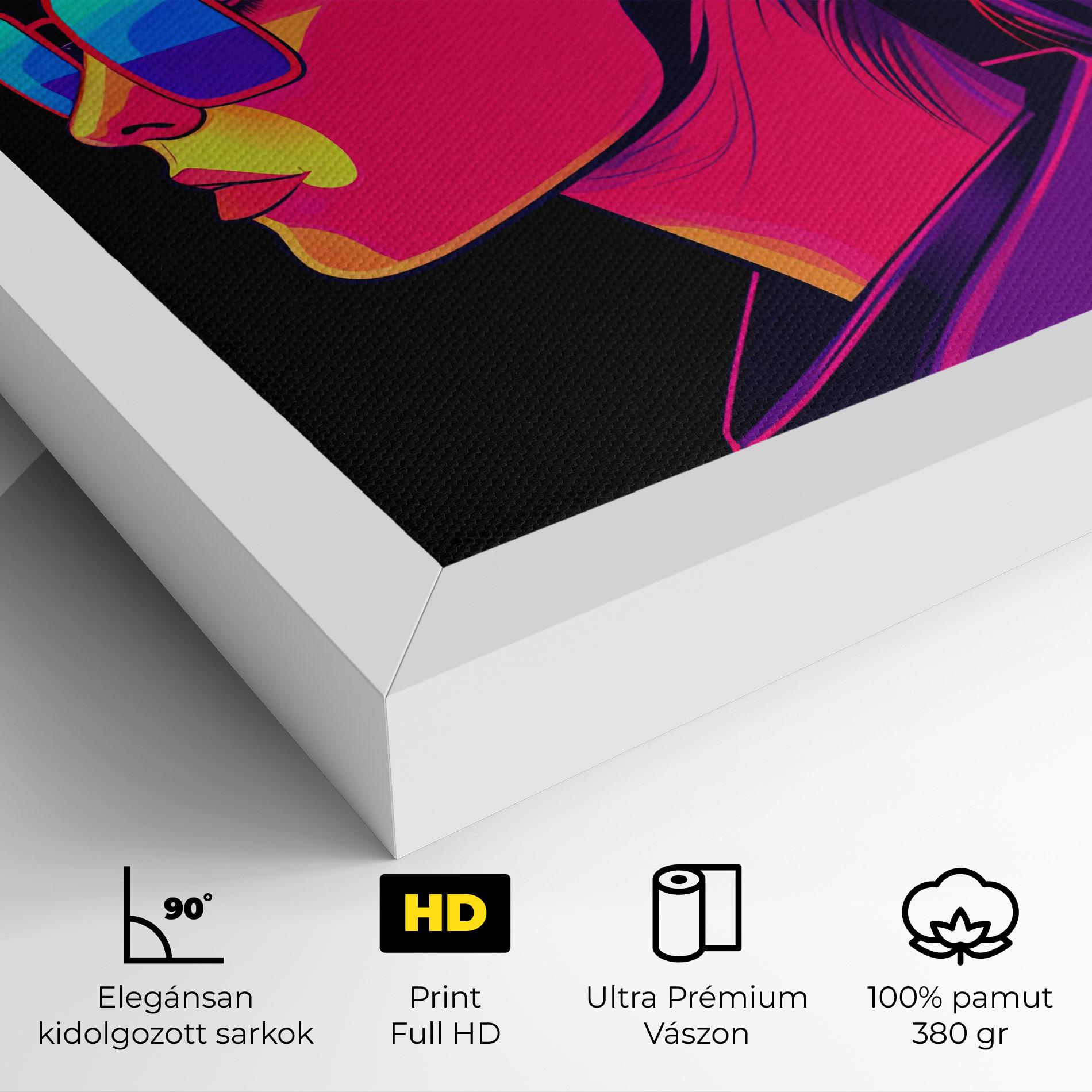 Vászonkép Purple Pop Hair mockup 4