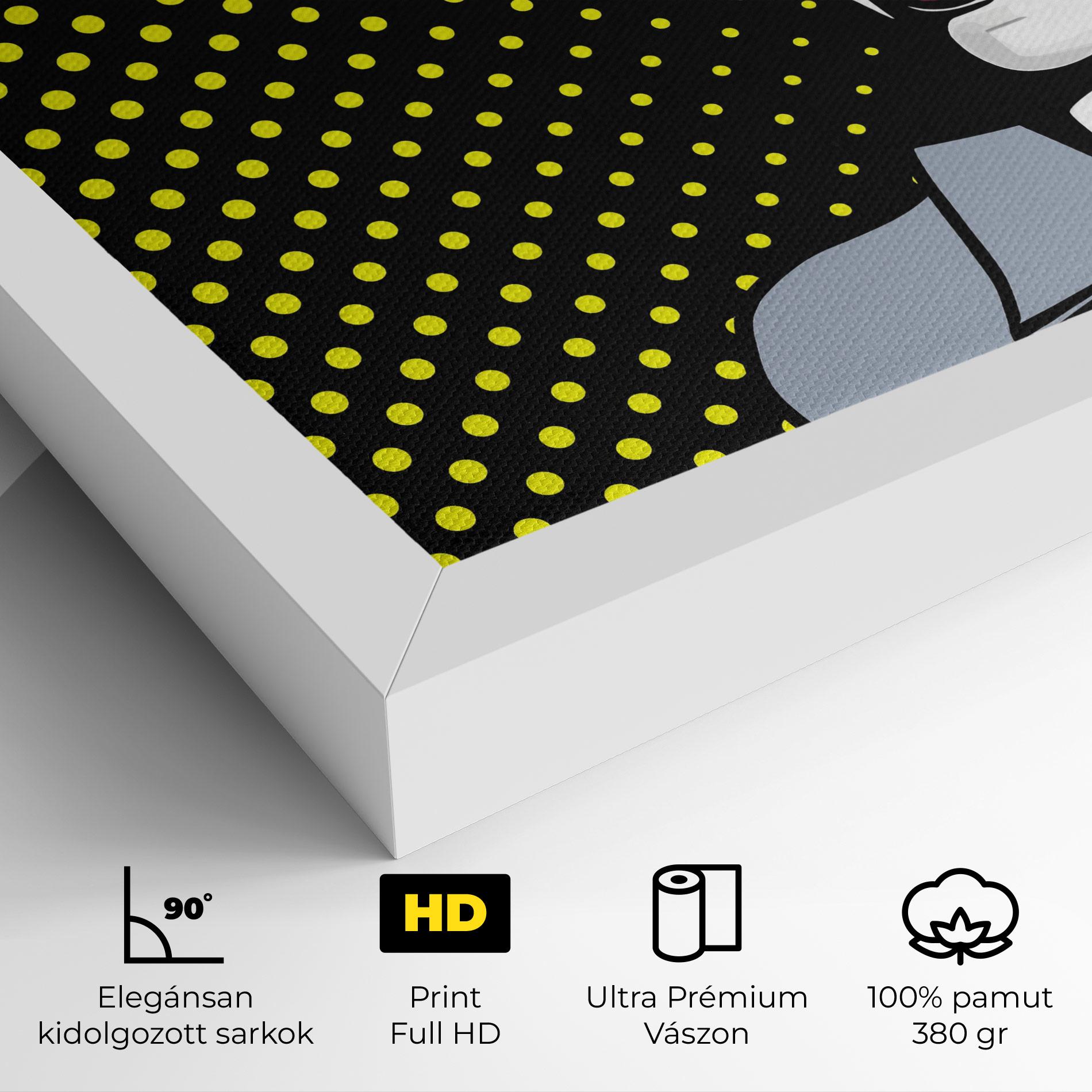Vászonkép Screaming Pop Art mockup 4