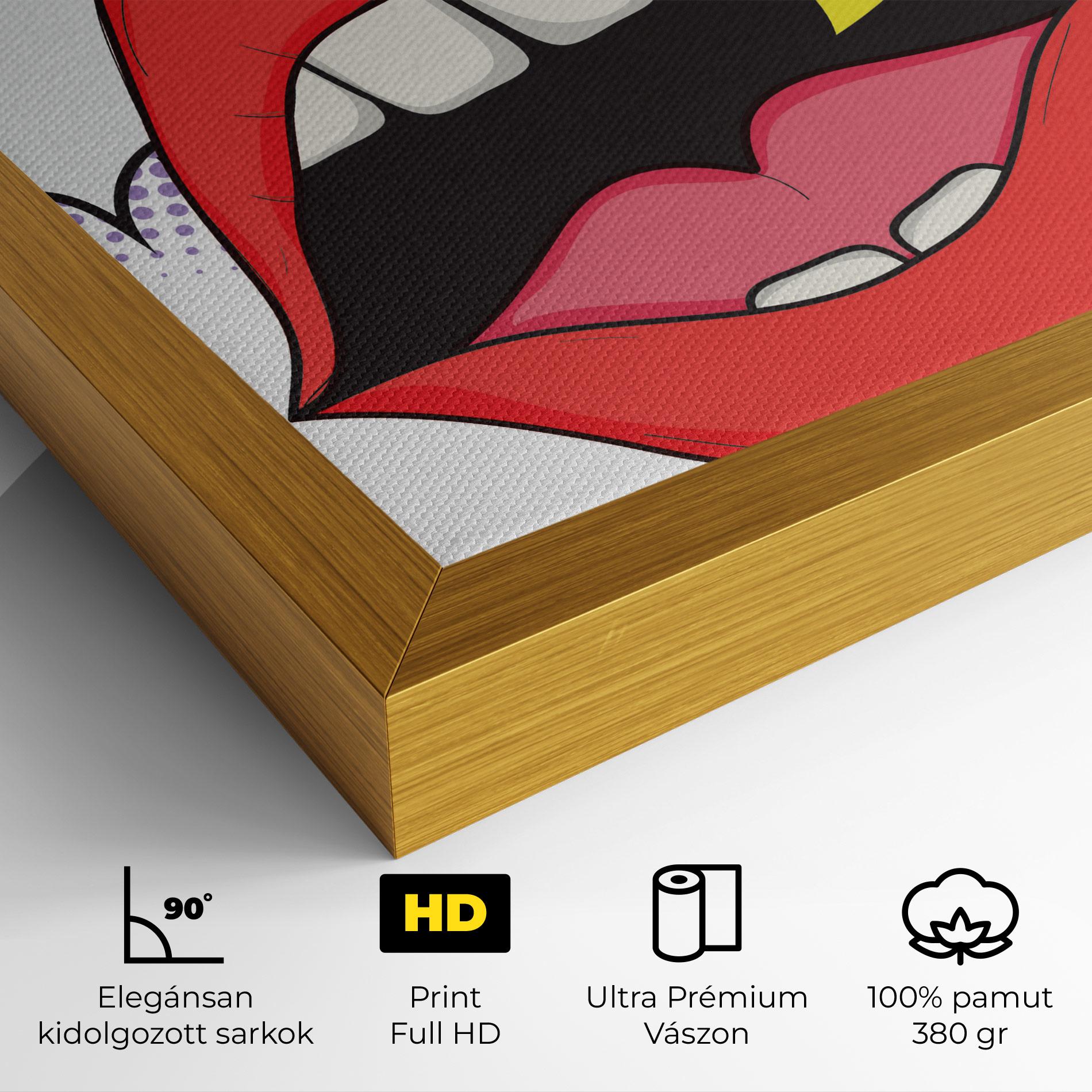 Vászonkép Boom Pop Art mockup 4