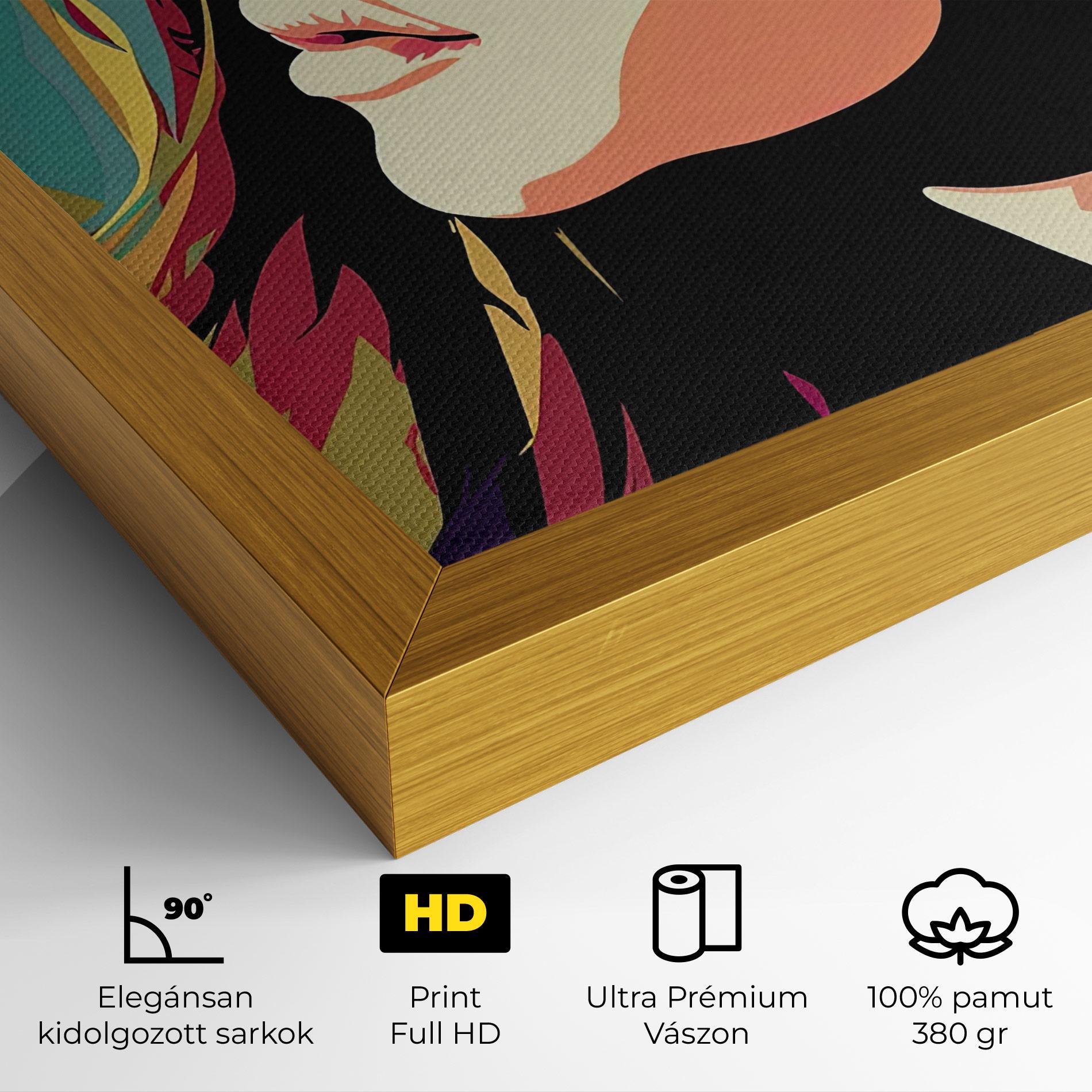 Vászonkép Cream Pop Art mockup 4