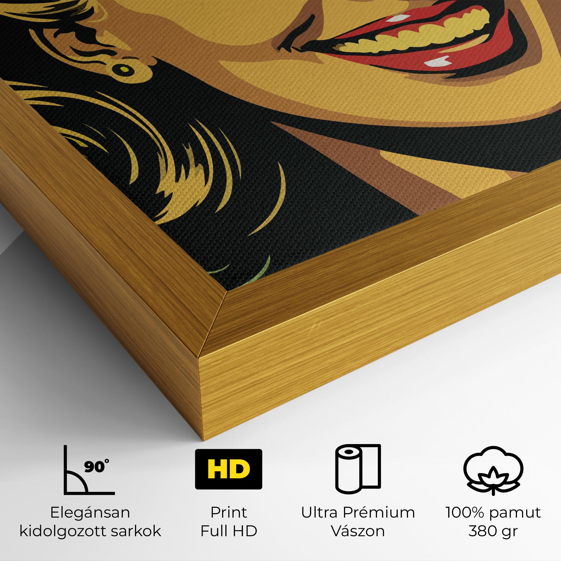 Vászonkép Green Light Pop Lady mockup 4