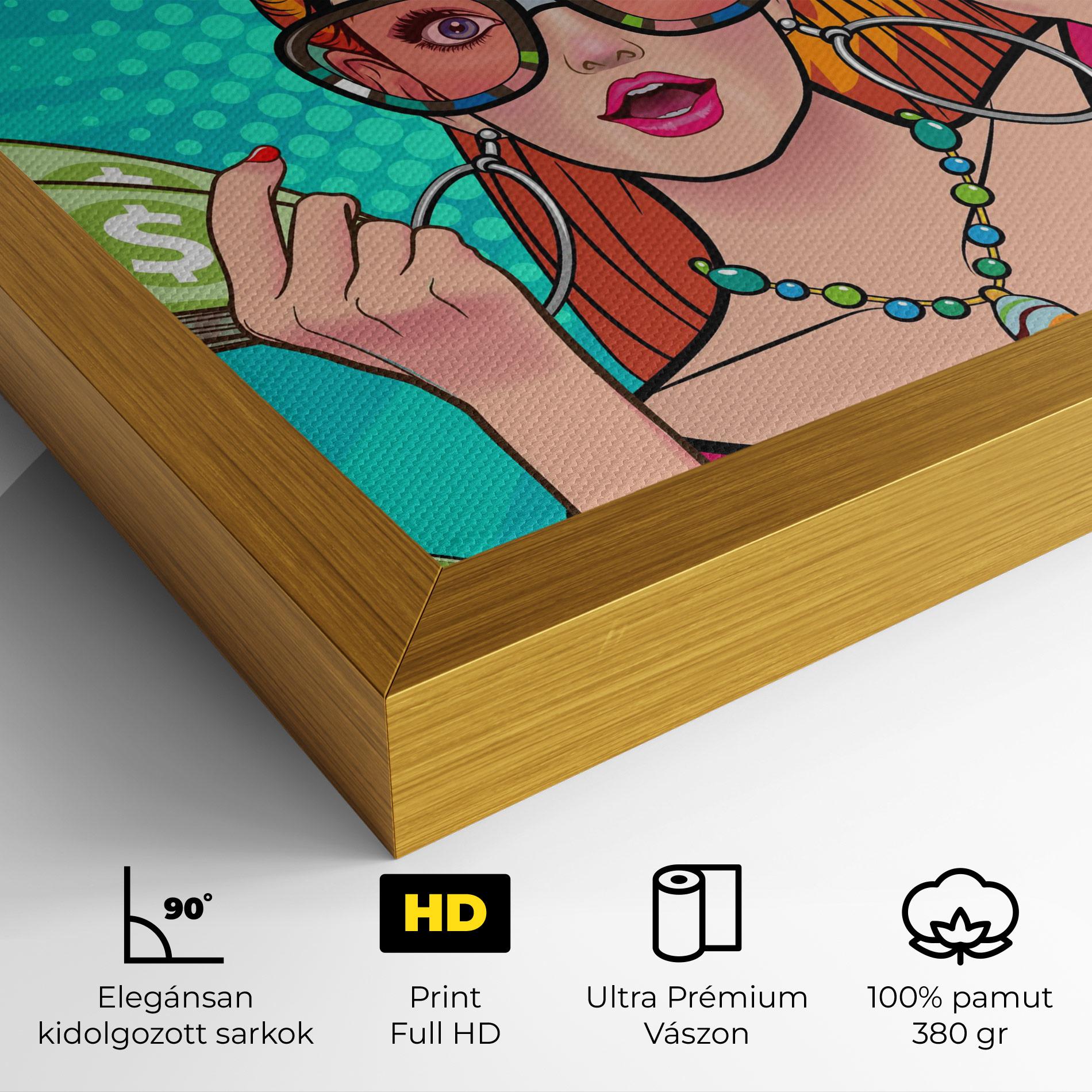 Vászonkép Money Pop Art mockup 4