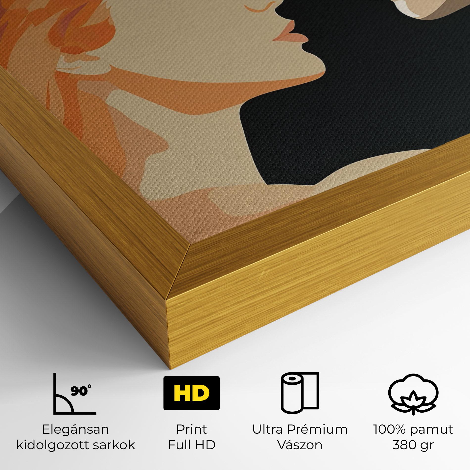 Vászonkép Orange Pop Girl mockup 4