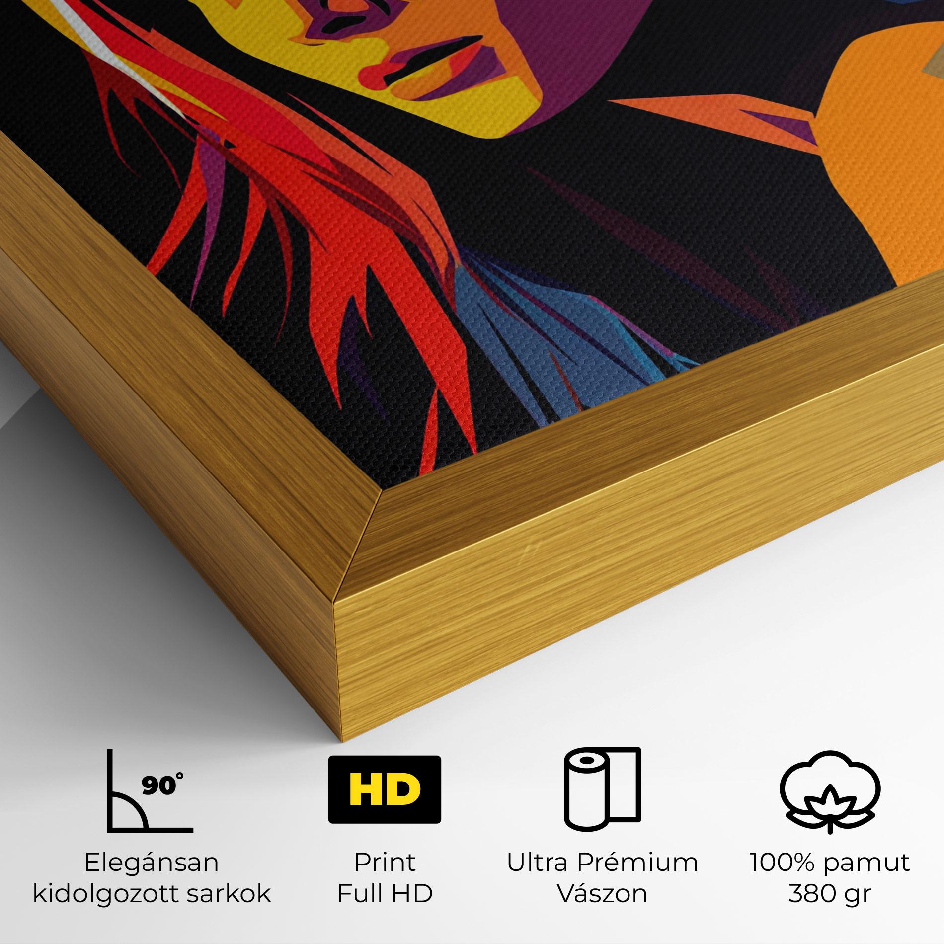 Vászonkép Orange Pop Light mockup 4