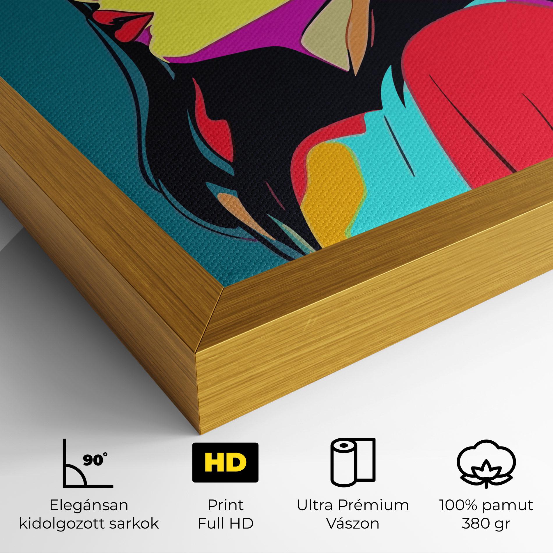 Vászonkép Pop Art Woman mockup 4