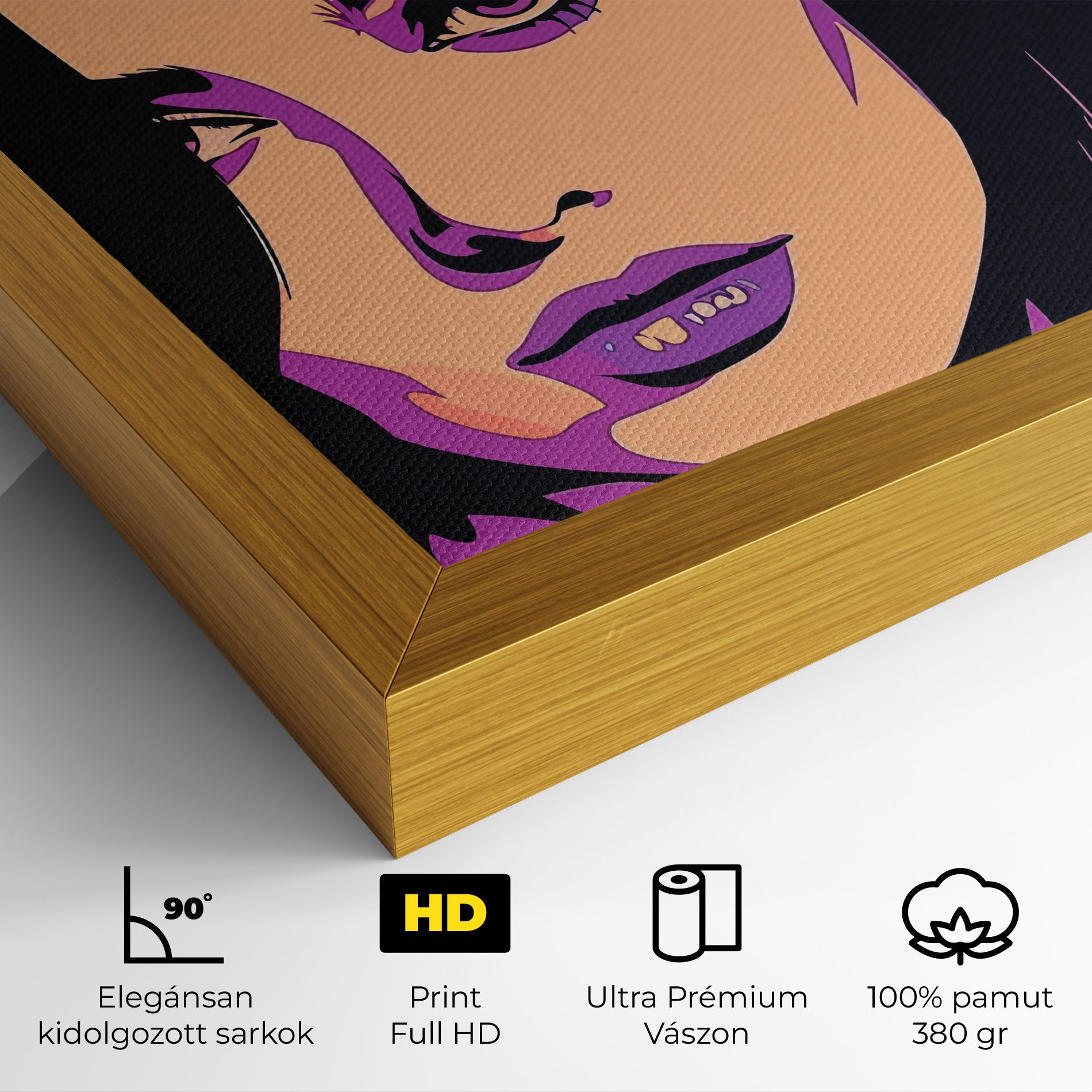 Pop Purple Woman mockup 4