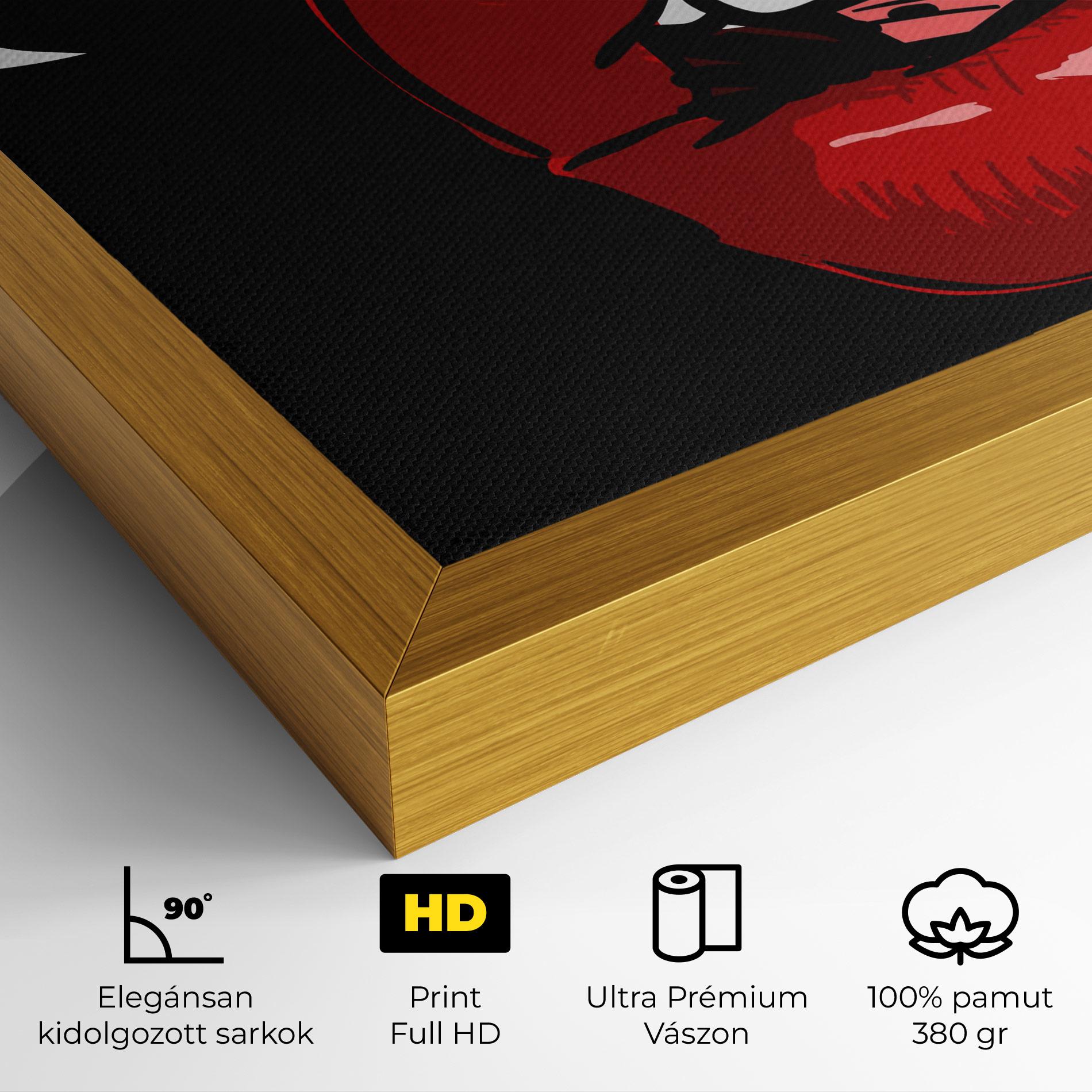 Vászonkép Pop Red Lips mockup 4