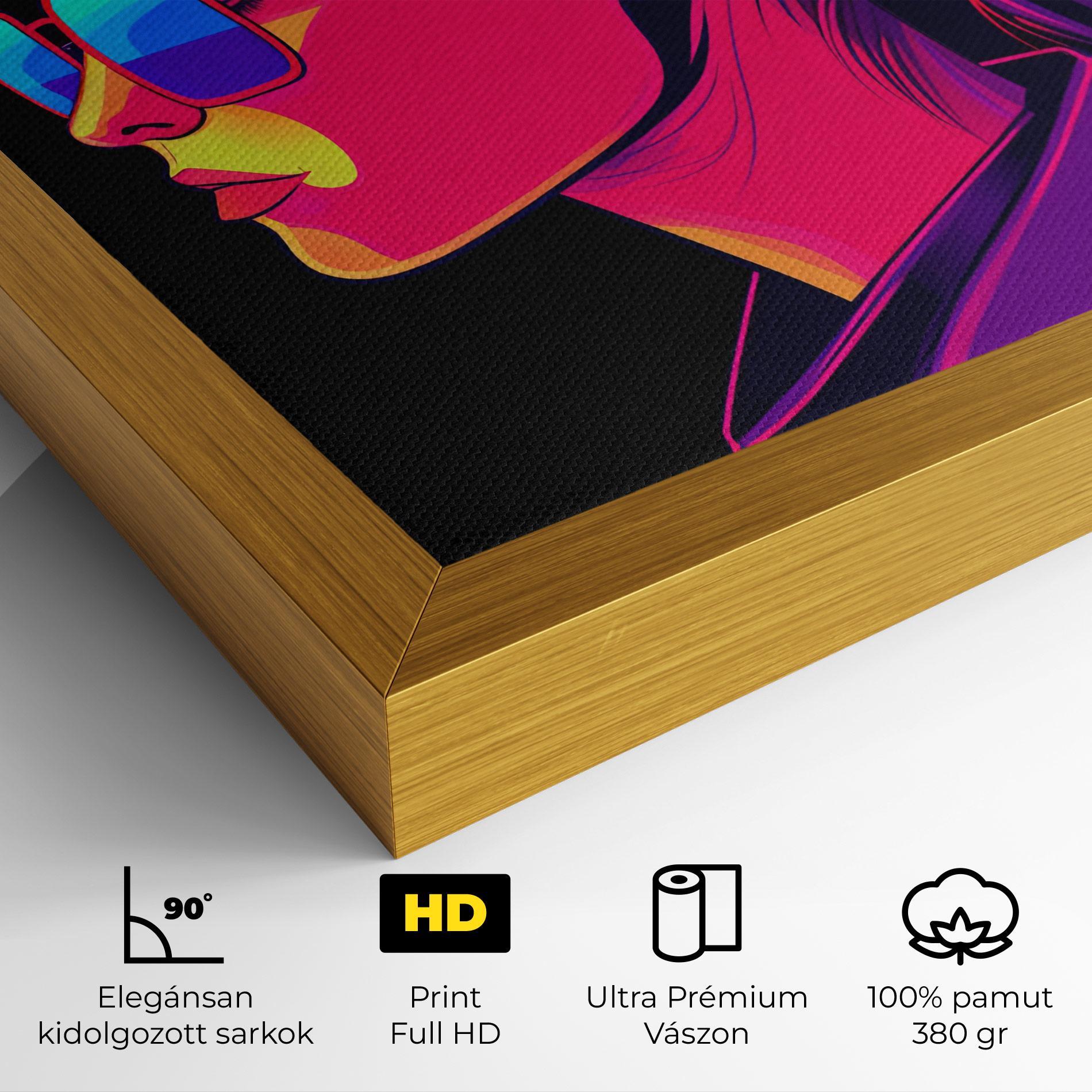 Vászonkép Purple Pop Hair mockup 4