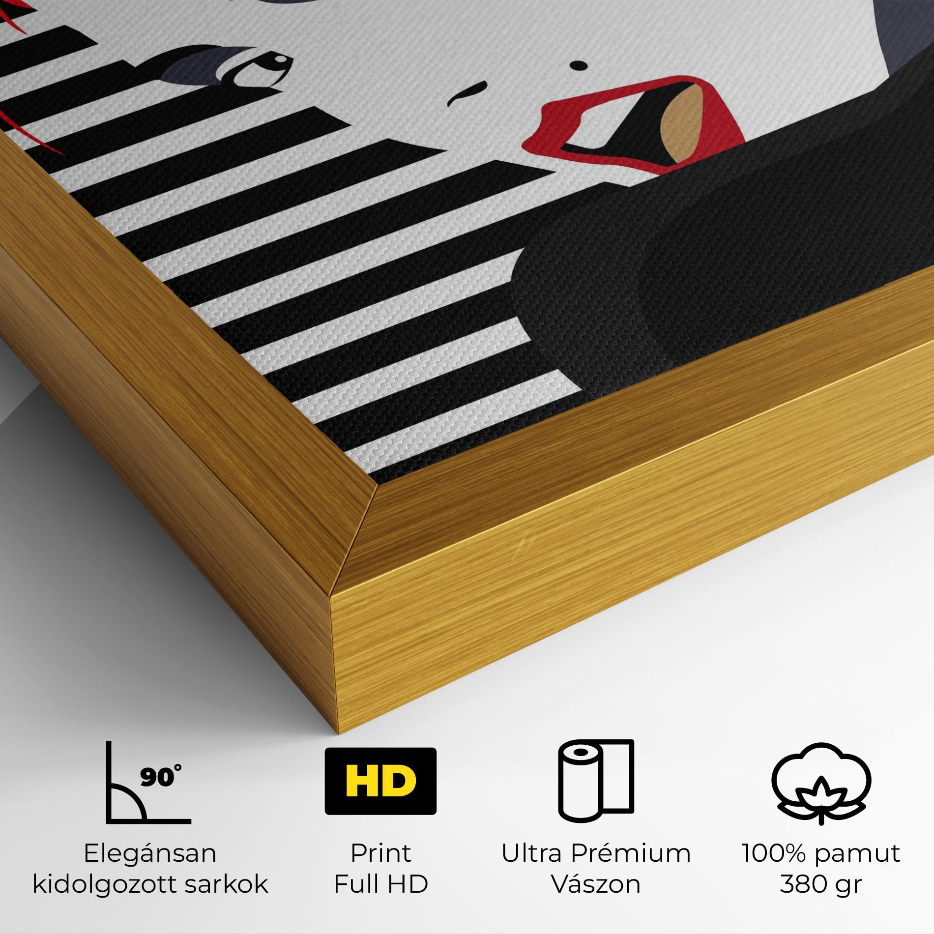 Vászonkép Red Pop Hair mockup 4