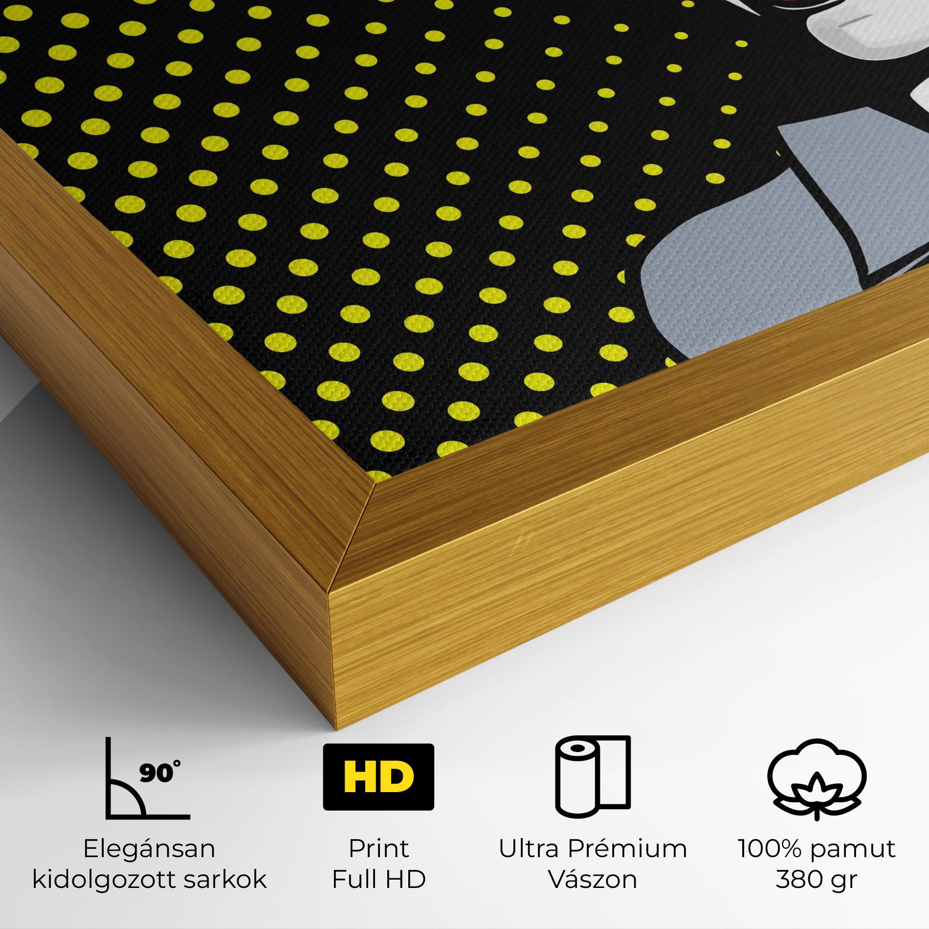 Vászonkép Screaming Pop Art mockup 4