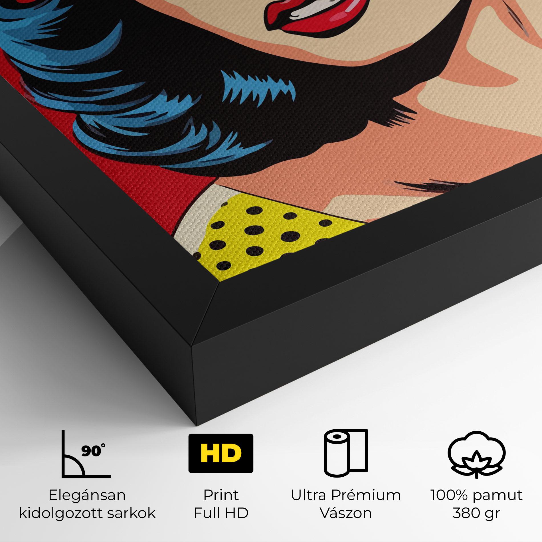 Vászonkép Blue Pop Eyes mockup 4