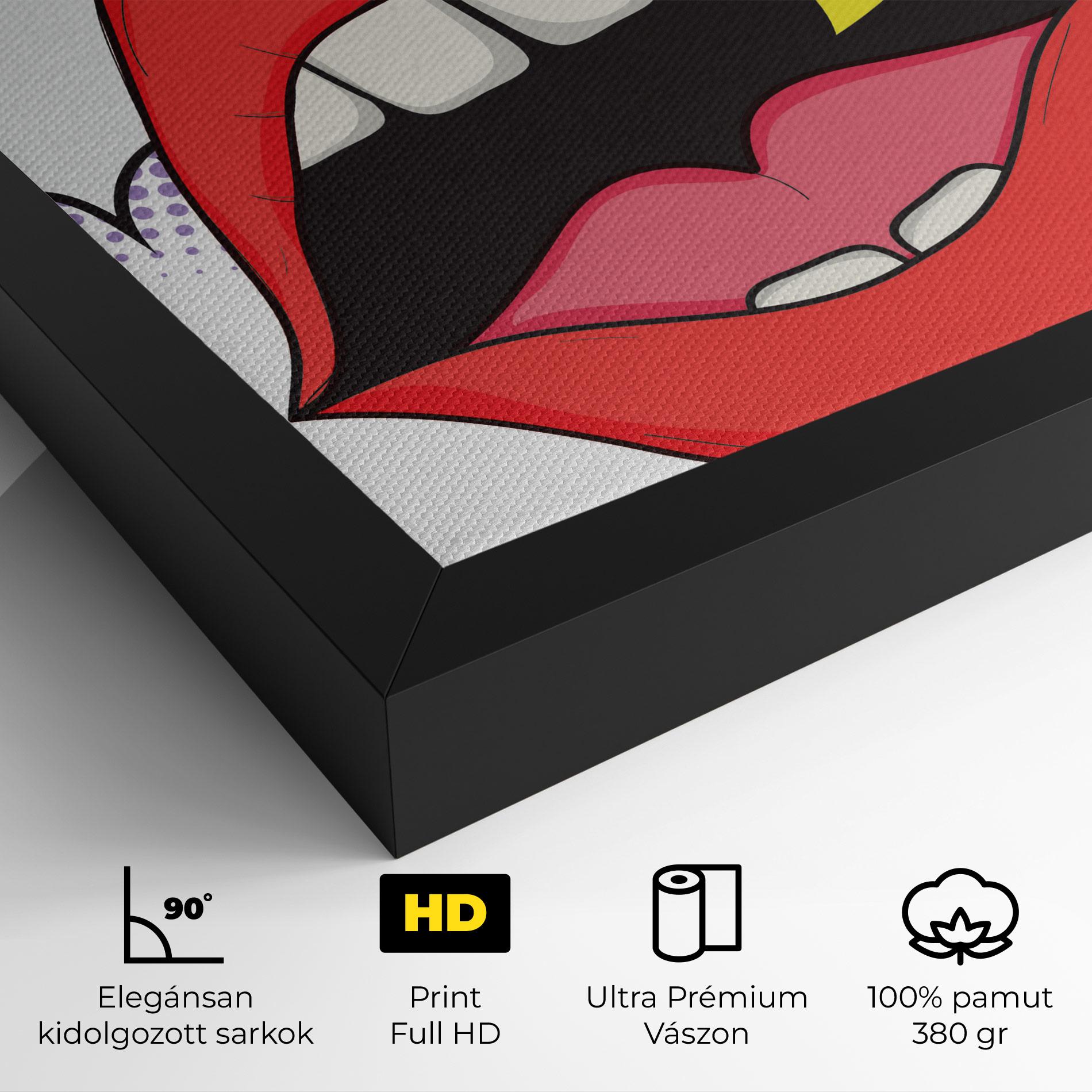 Vászonkép Boom Pop Art mockup 4