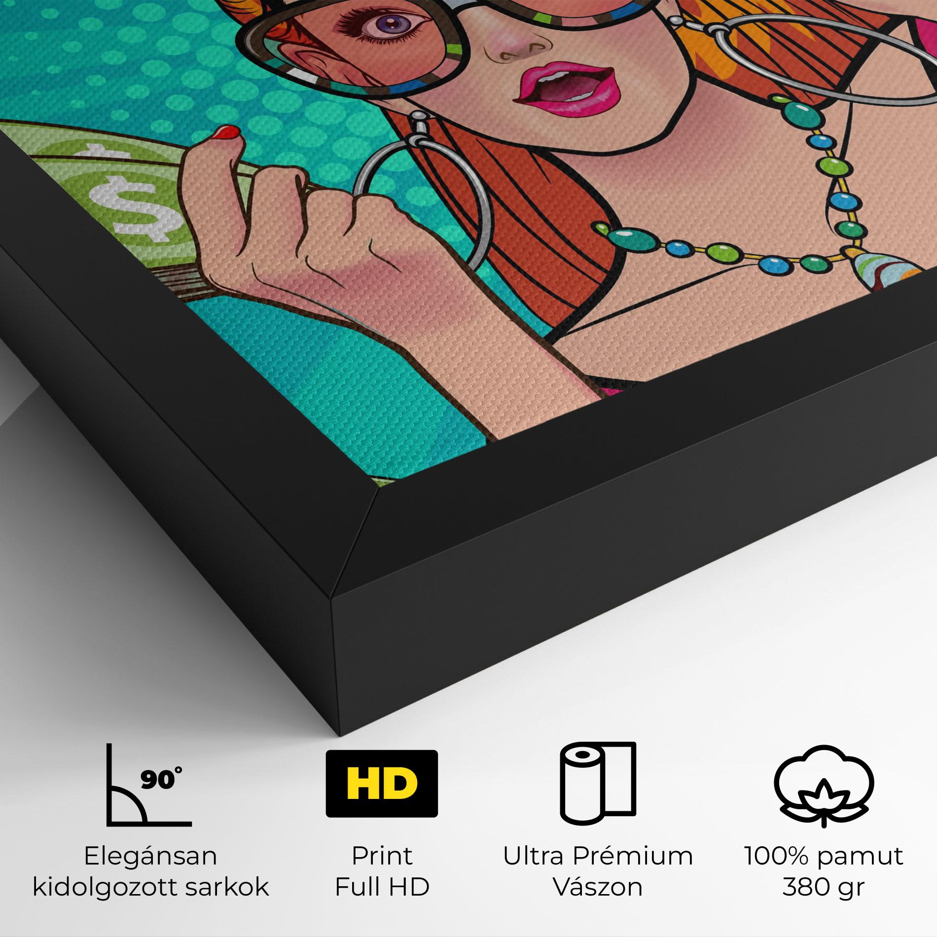 Vászonkép Money Pop Art mockup 4