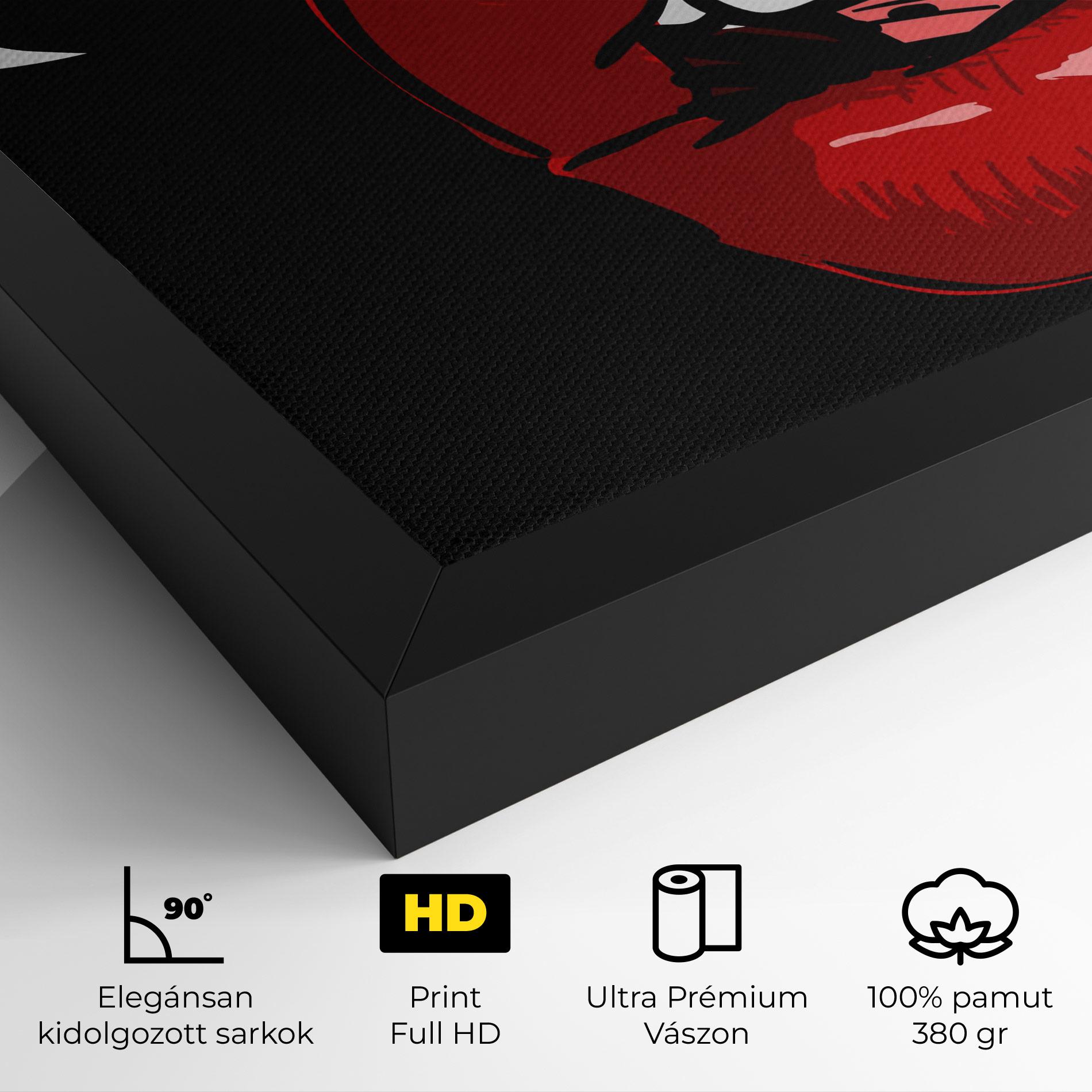 Vászonkép Pop Red Lips mockup 4