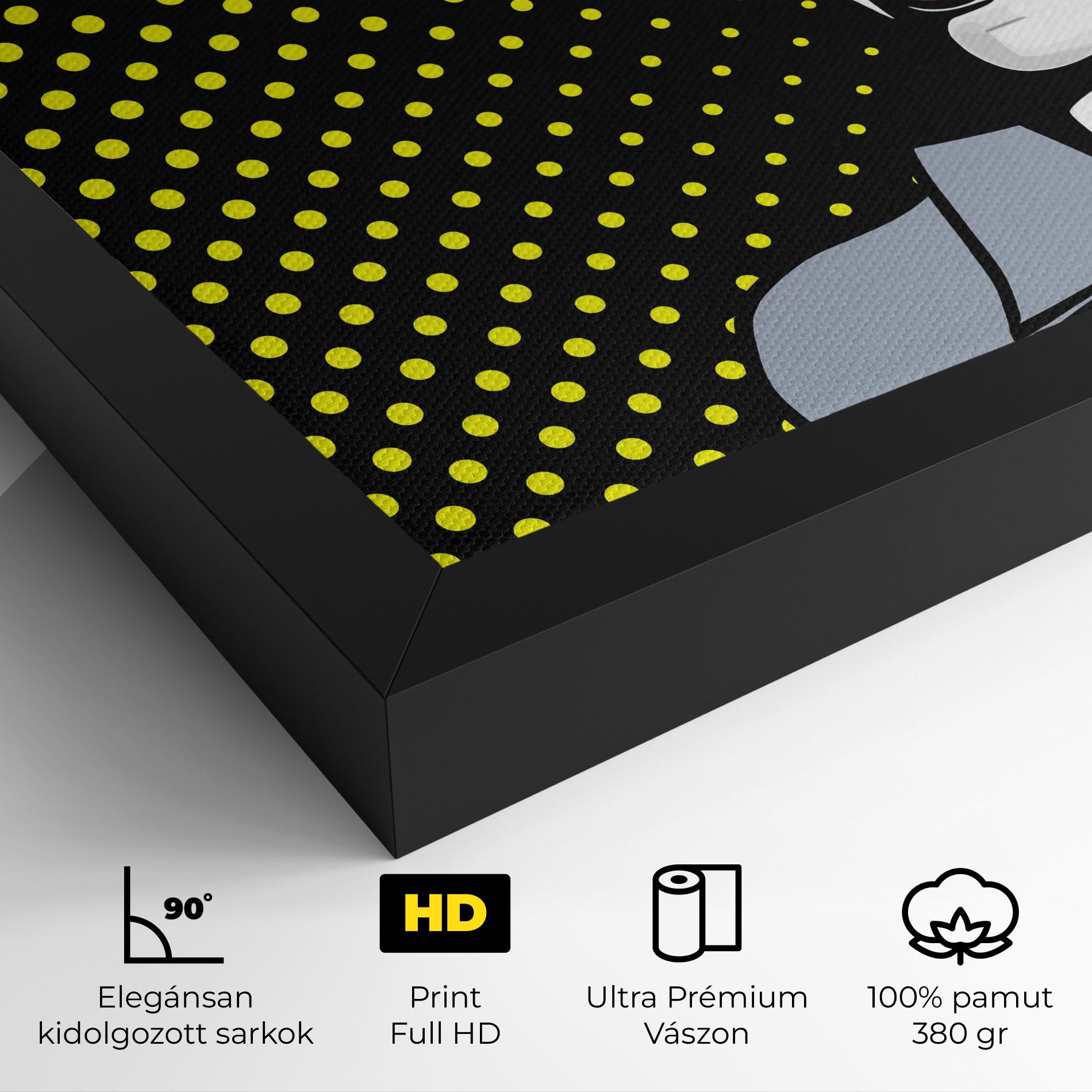 Vászonkép Screaming Pop Art mockup 4