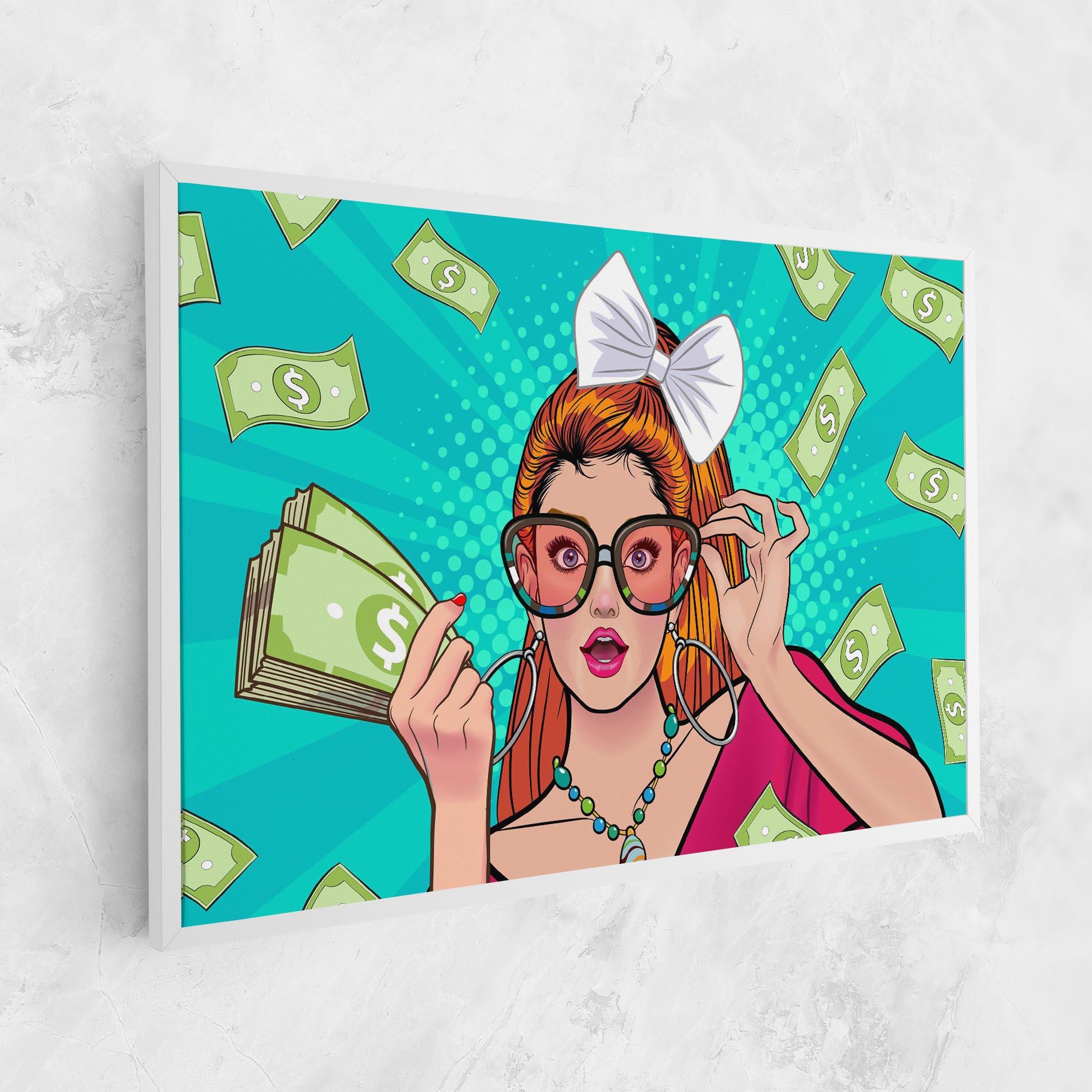 Vászonkép Money Pop Art mockup 1