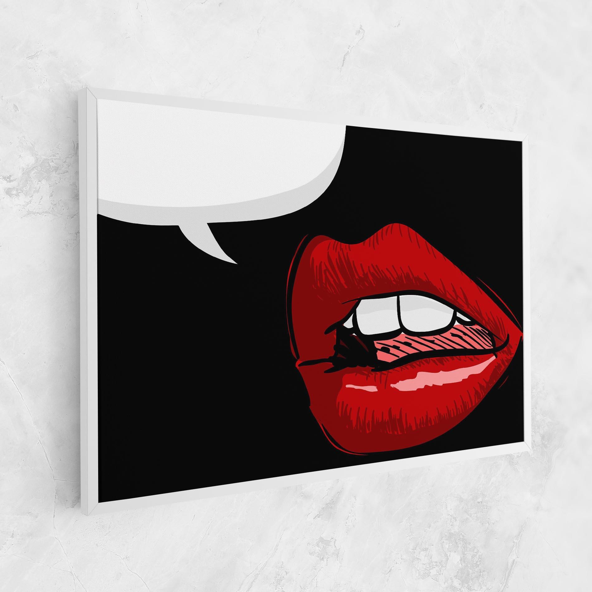 Vászonkép Pop Red Lips mockup 1