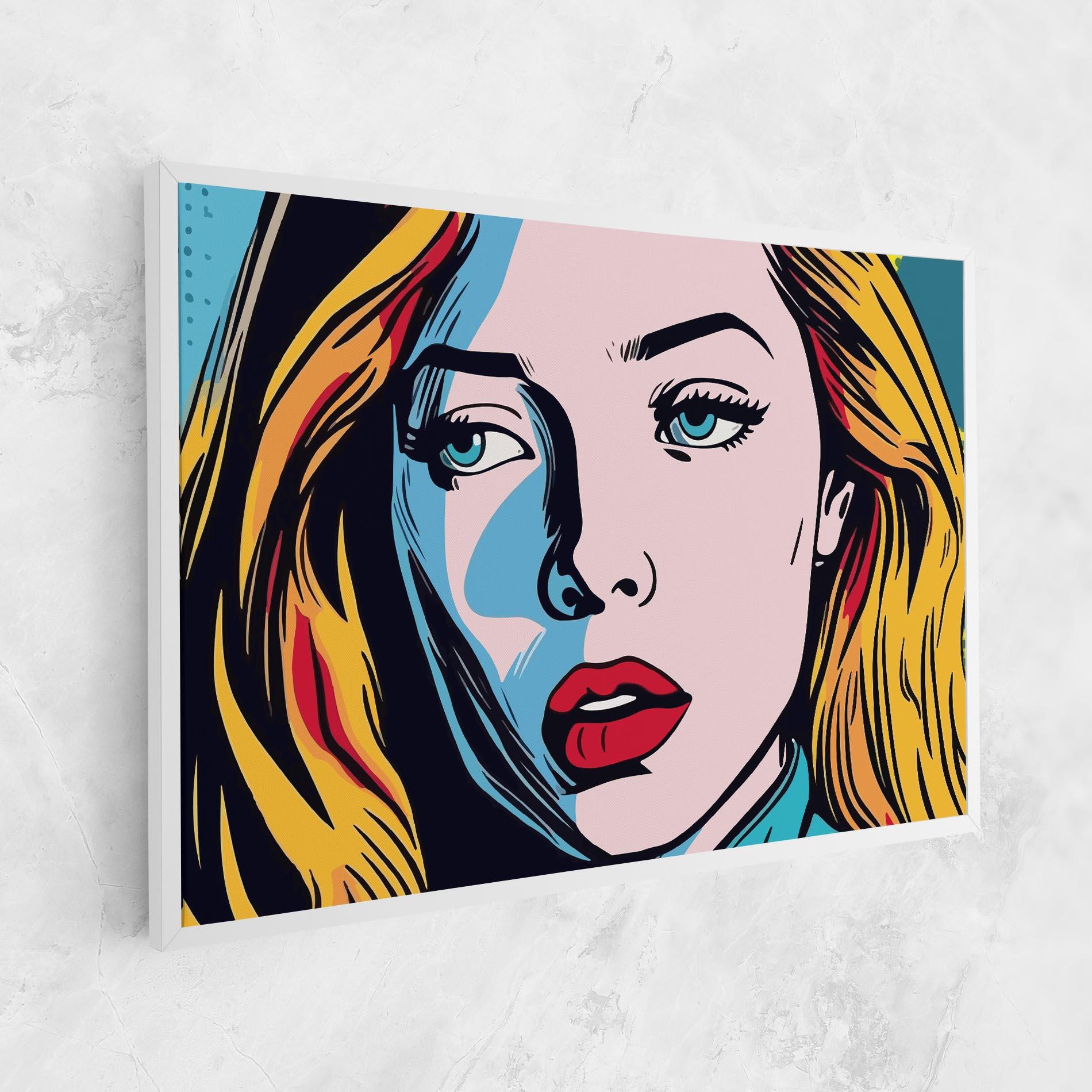 Vászonkép Pop Woman Art mockup 1