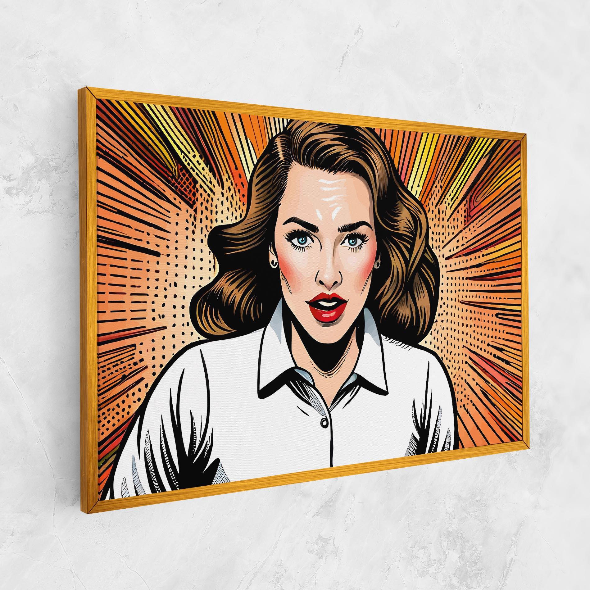 Vászonkép Blue Eye Pop Art mockup 1