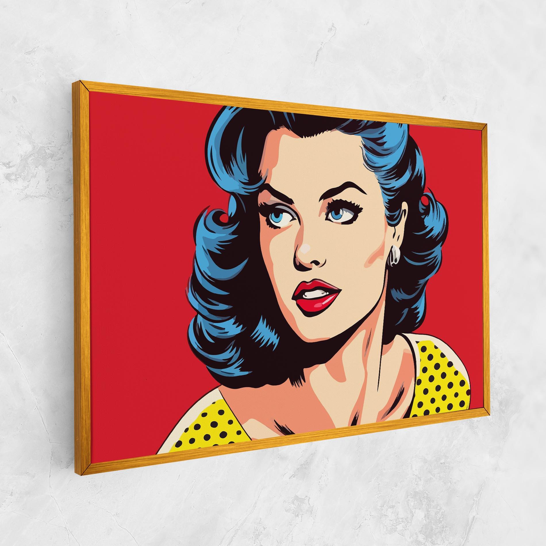 Vászonkép Blue Pop Eyes mockup 1