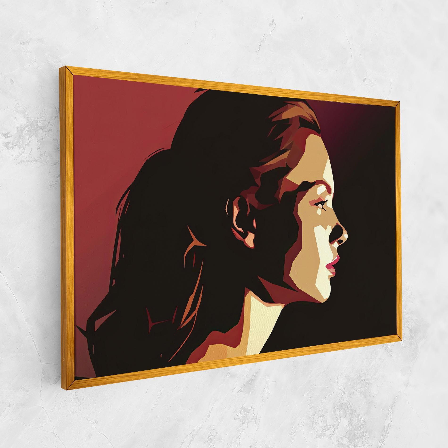 Vászonkép Cream Red Pop Art mockup 1