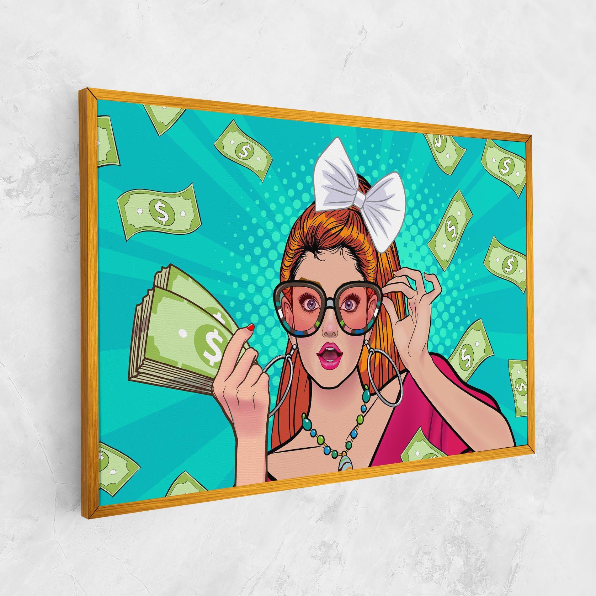 Vászonkép Money Pop Art mockup 1
