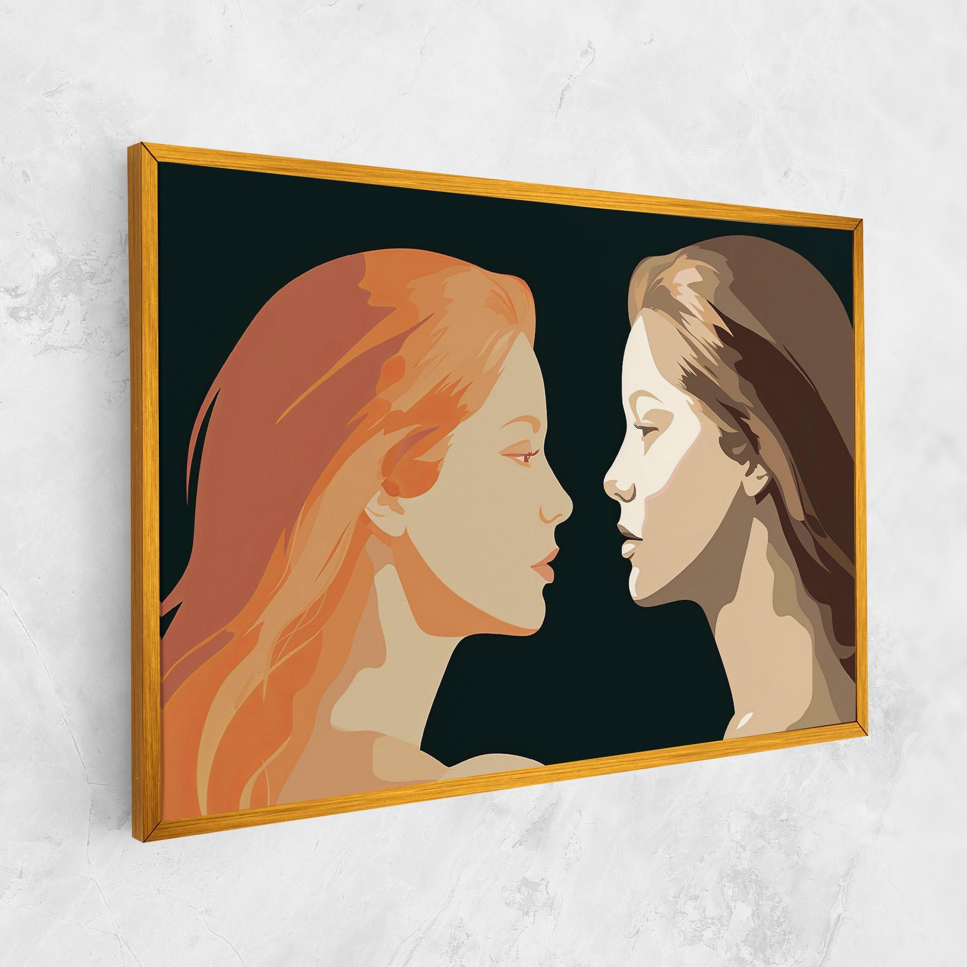 Vászonkép Orange Pop Girl mockup 1