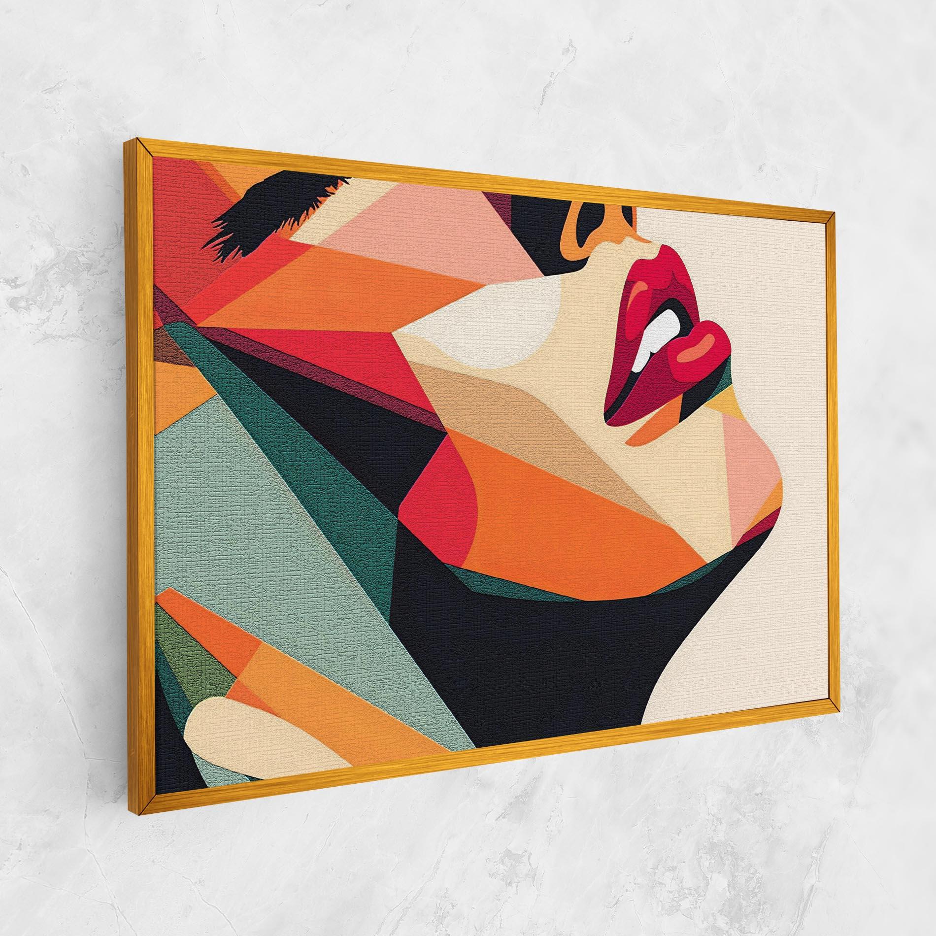 Vászonkép Pop Art Lips mockup 1