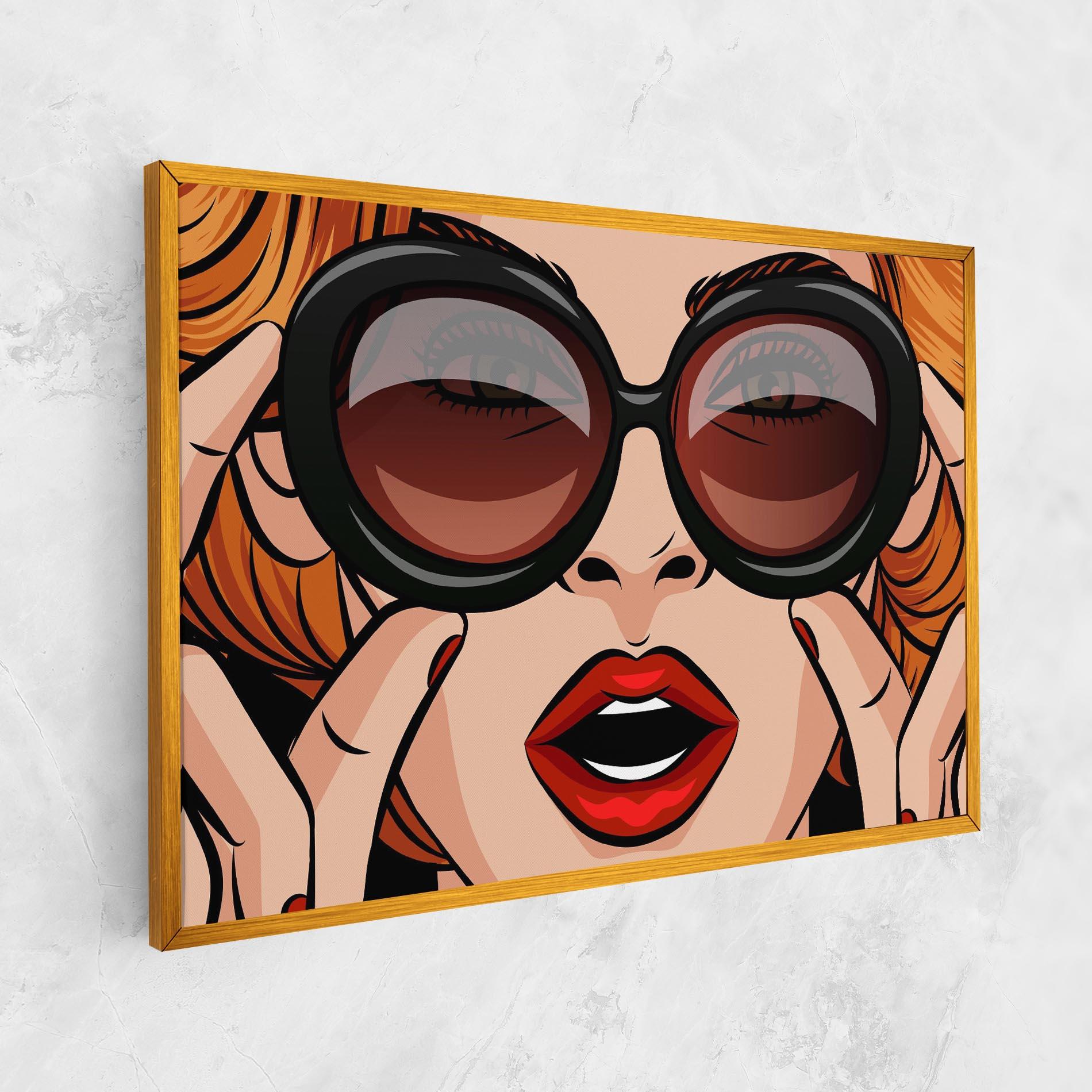 Vászonkép Pop Glasses Woman mockup 1