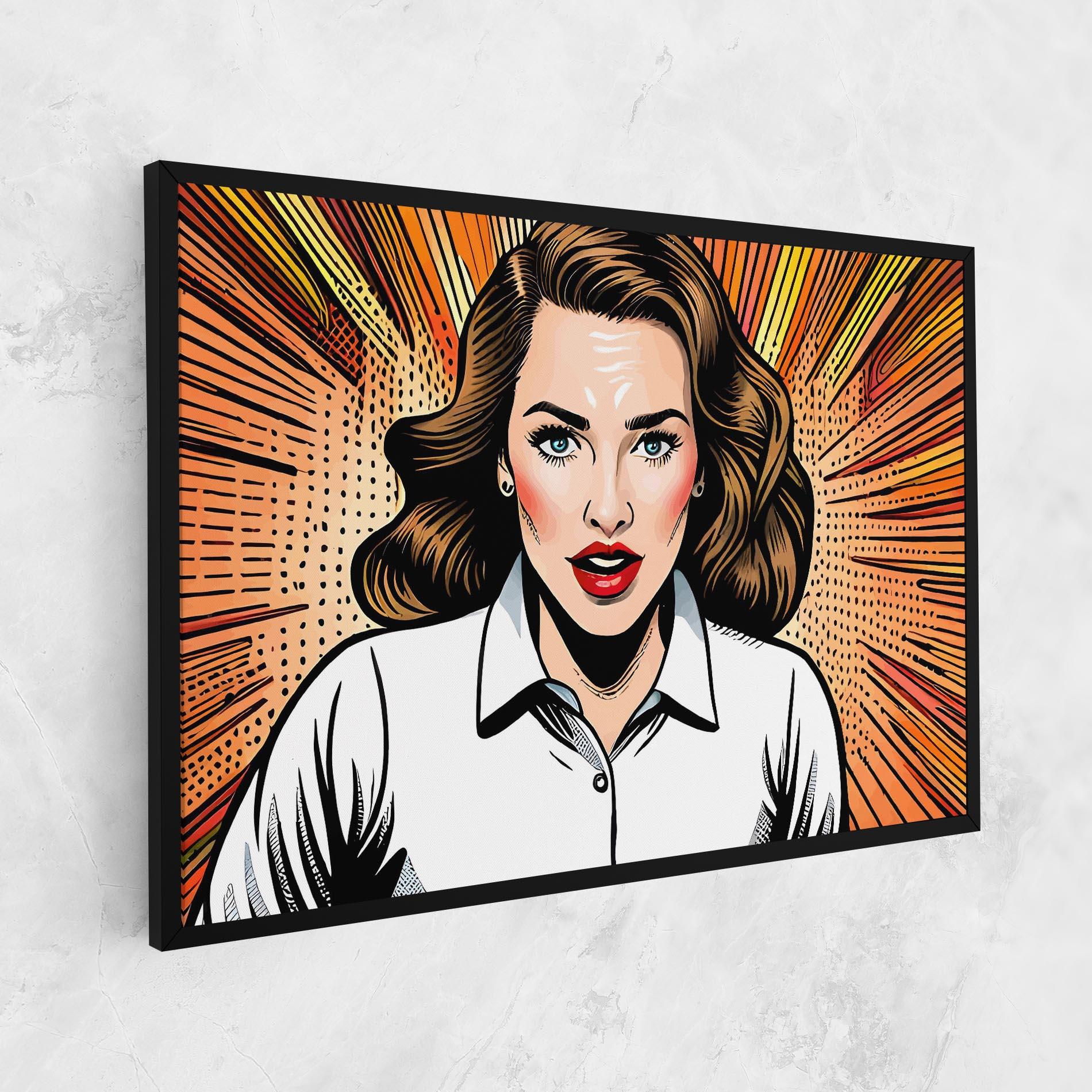 Vászonkép Blue Eye Pop Art mockup 1